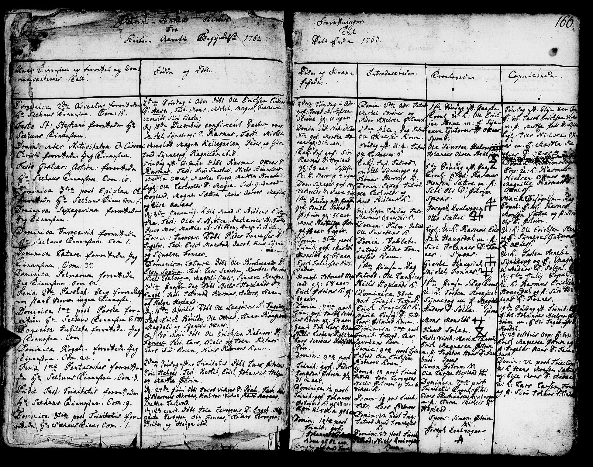 Lindås Sokneprestembete, AV/SAB-A-76701/H/Haa/Haaa/L0003: Parish register (official) no. A 3, 1748-1764, p. 166