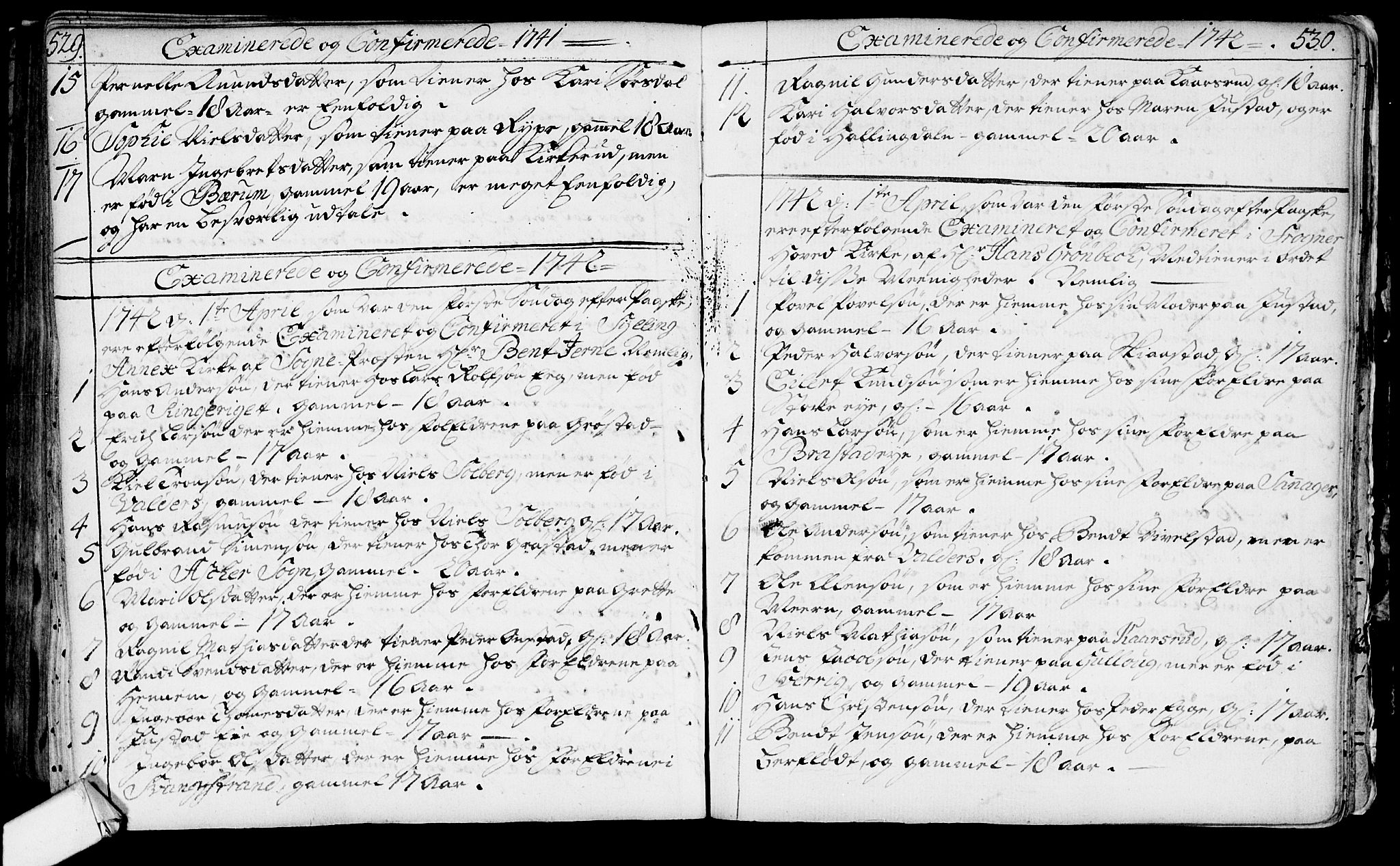 Lier kirkebøker, AV/SAKO-A-230/F/Fa/L0003: Parish register (official) no. I 3, 1727-1748, p. 529-530