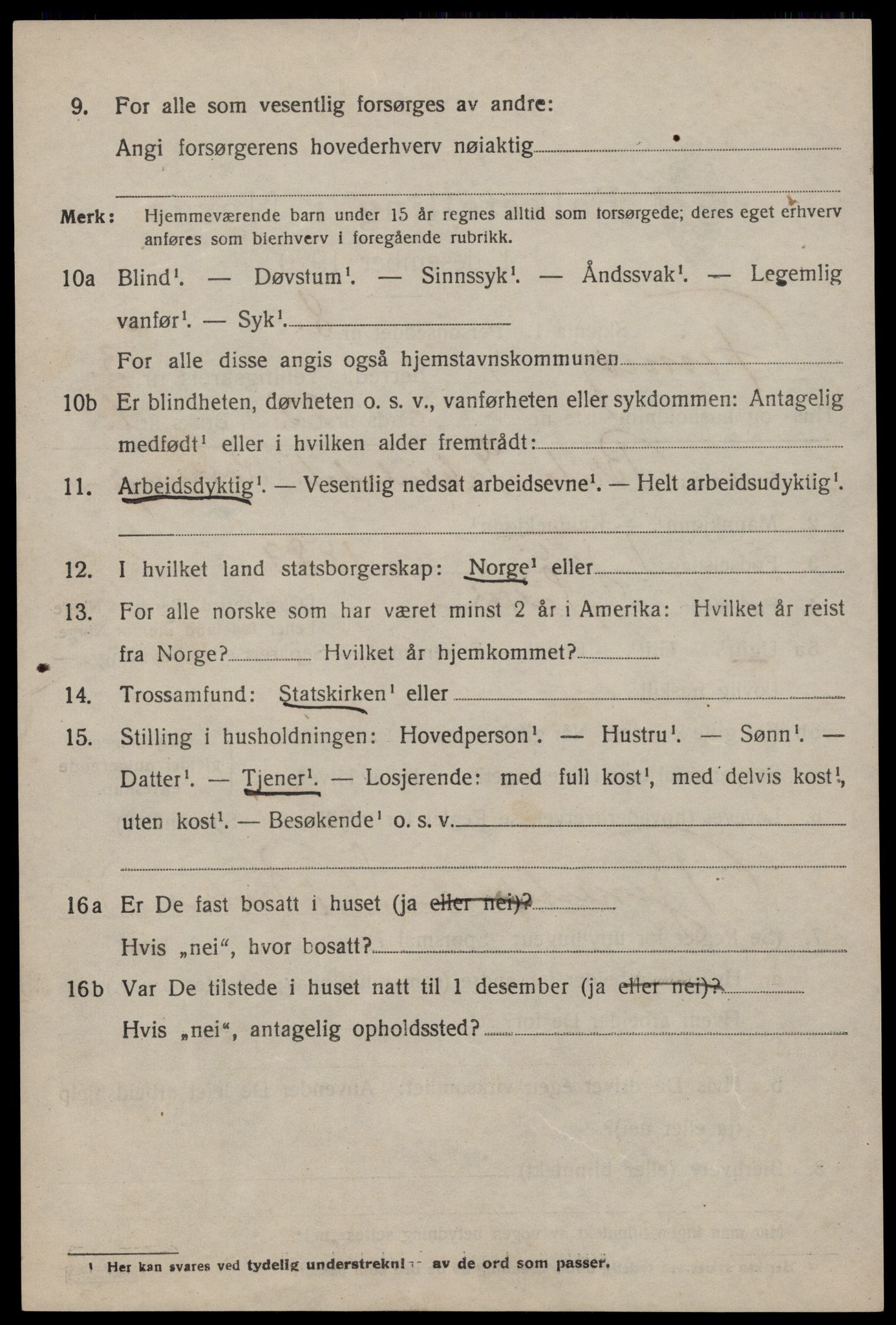 SAST, 1920 census for Finnøy, 1920, p. 2341