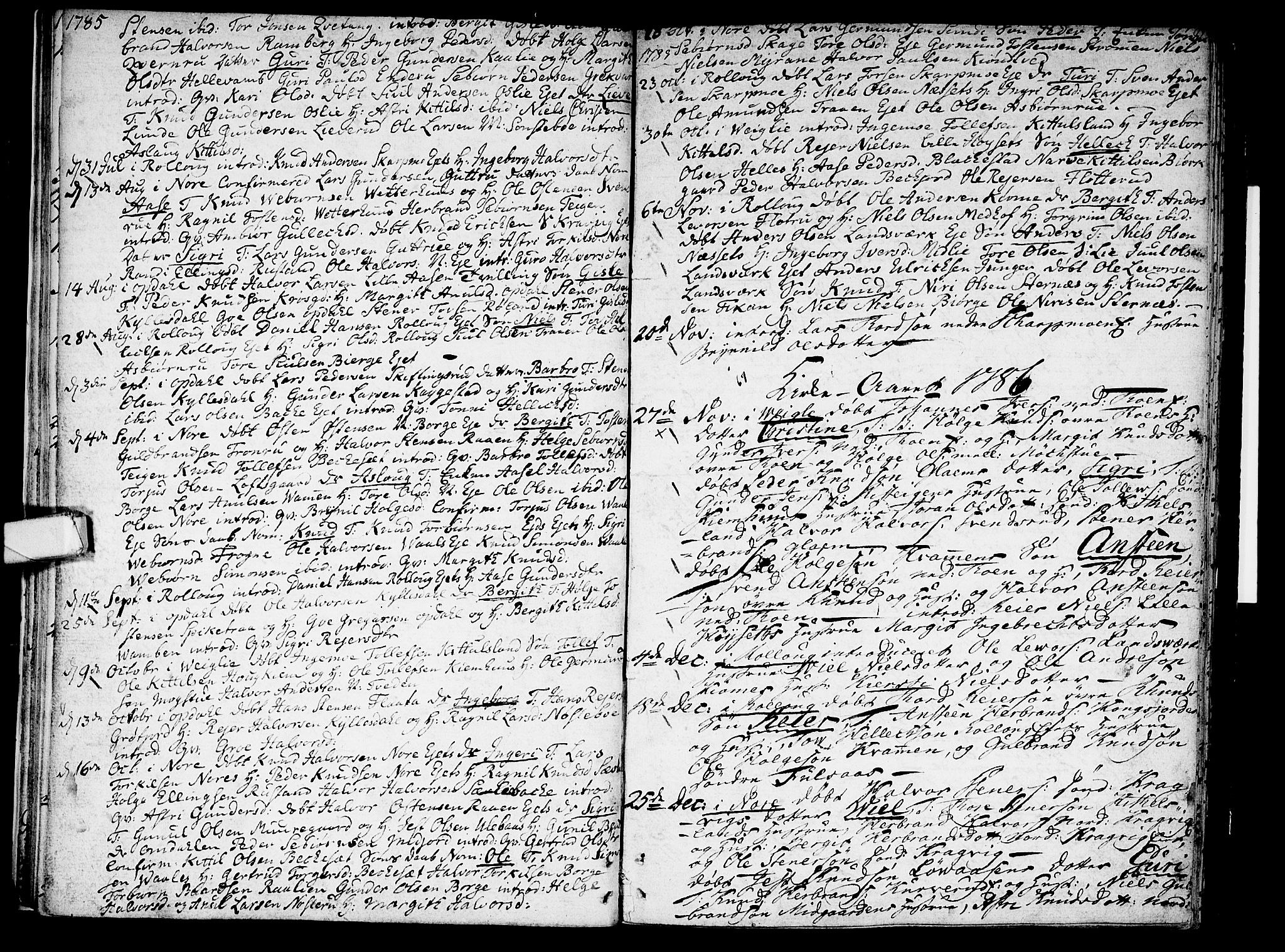 Rollag kirkebøker, AV/SAKO-A-240/F/Fa/L0004: Parish register (official) no. I 4, 1778-1792, p. 22