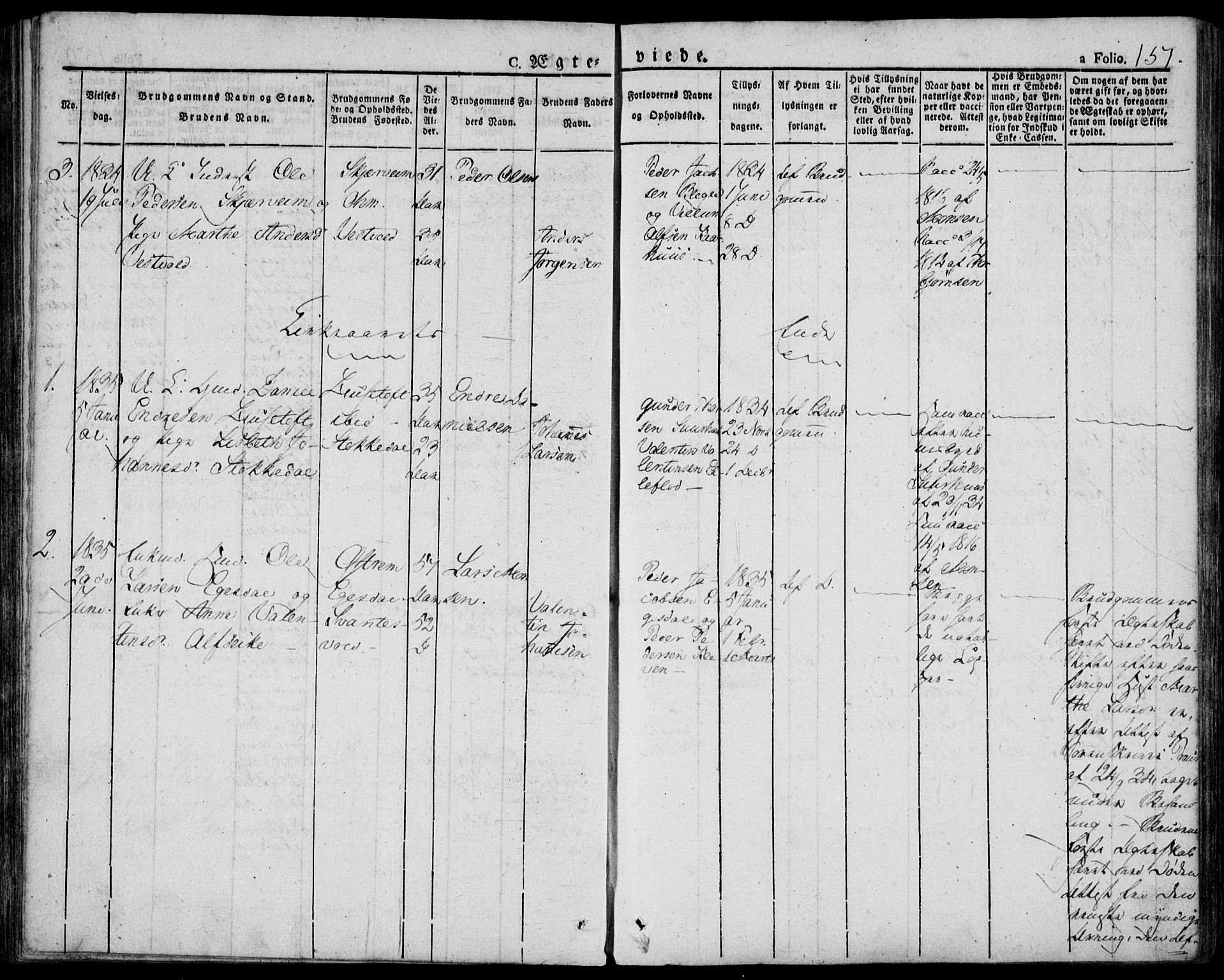 Skjold sokneprestkontor, AV/SAST-A-101847/H/Ha/Haa/L0005: Parish register (official) no. A 5, 1830-1856, p. 151