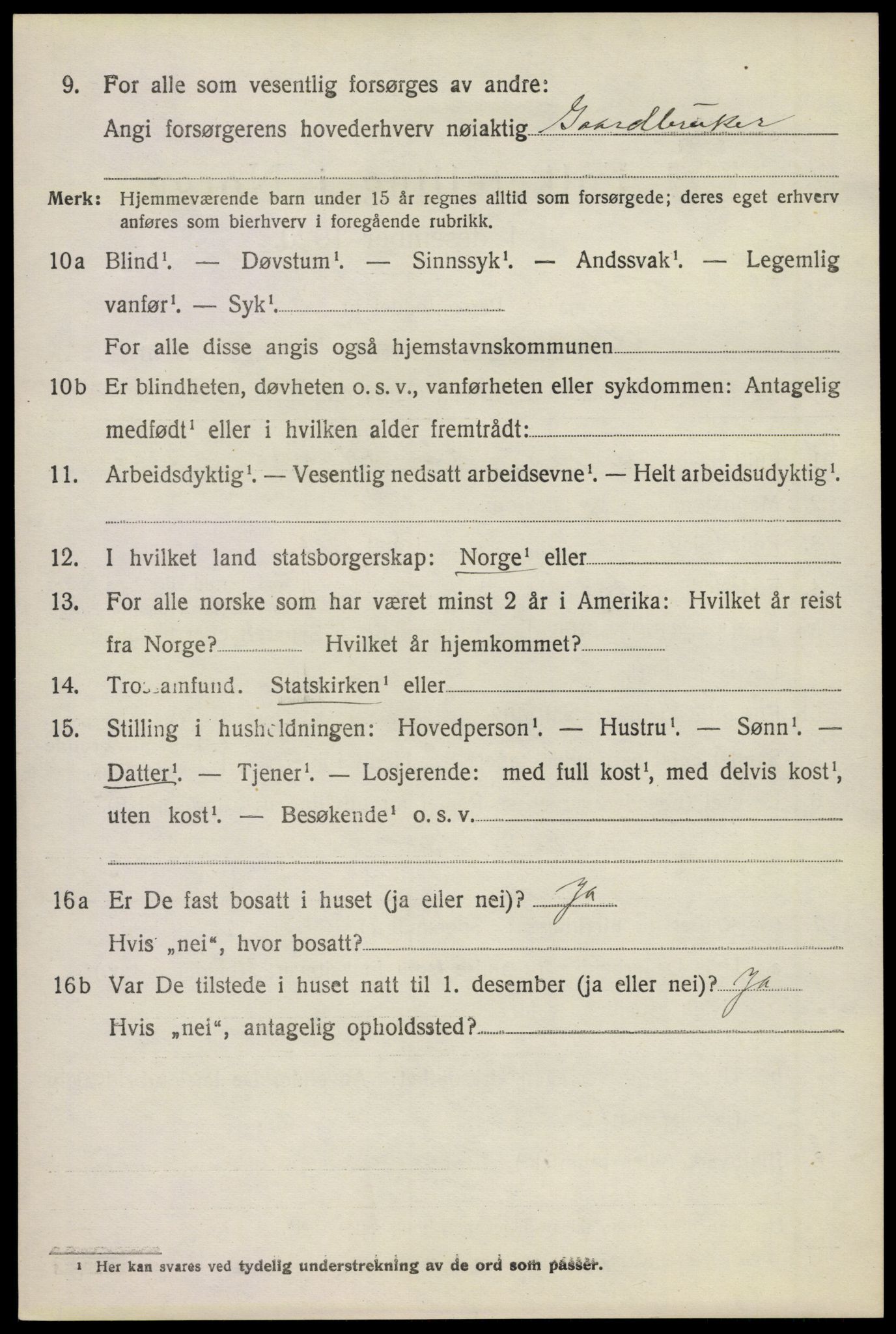 SAKO, 1920 census for Stokke, 1920, p. 10923