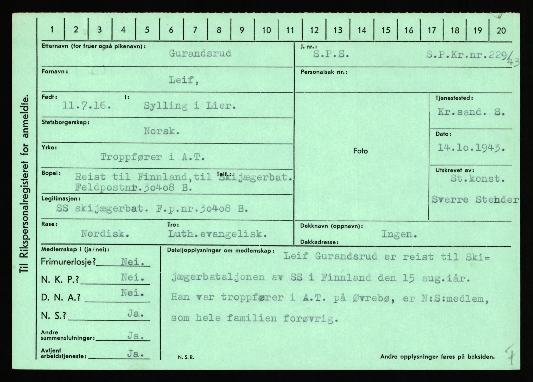 Statspolitiet - Hovedkontoret / Osloavdelingen, AV/RA-S-1329/C/Ca/L0005: Furali - Hamula, 1943-1945, p. 3193