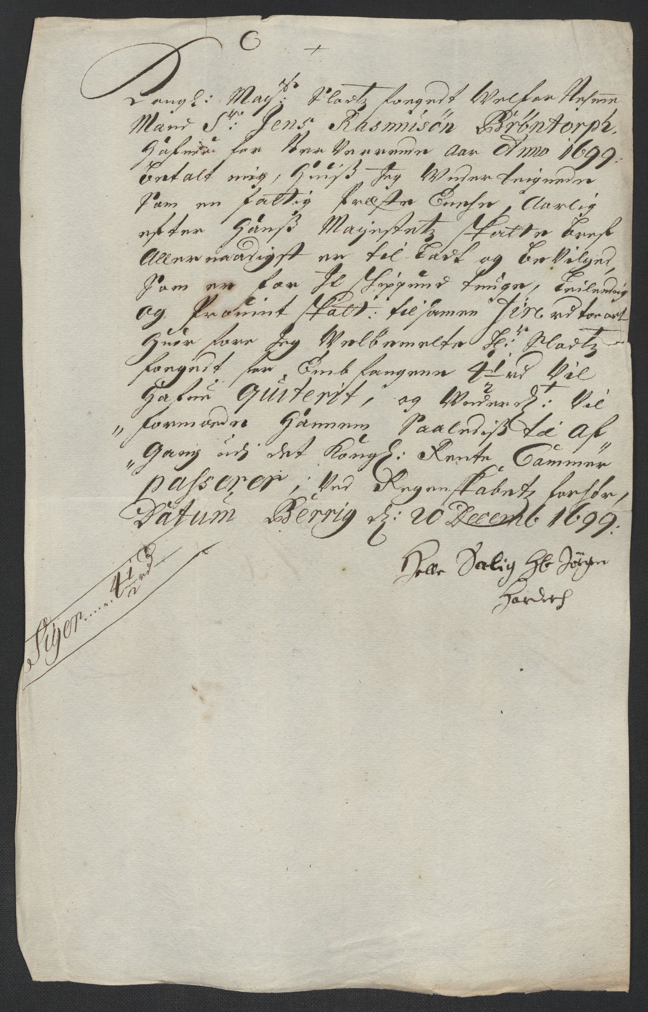 Rentekammeret inntil 1814, Reviderte regnskaper, Fogderegnskap, AV/RA-EA-4092/R10/L0442: Fogderegnskap Aker og Follo, 1699, p. 313