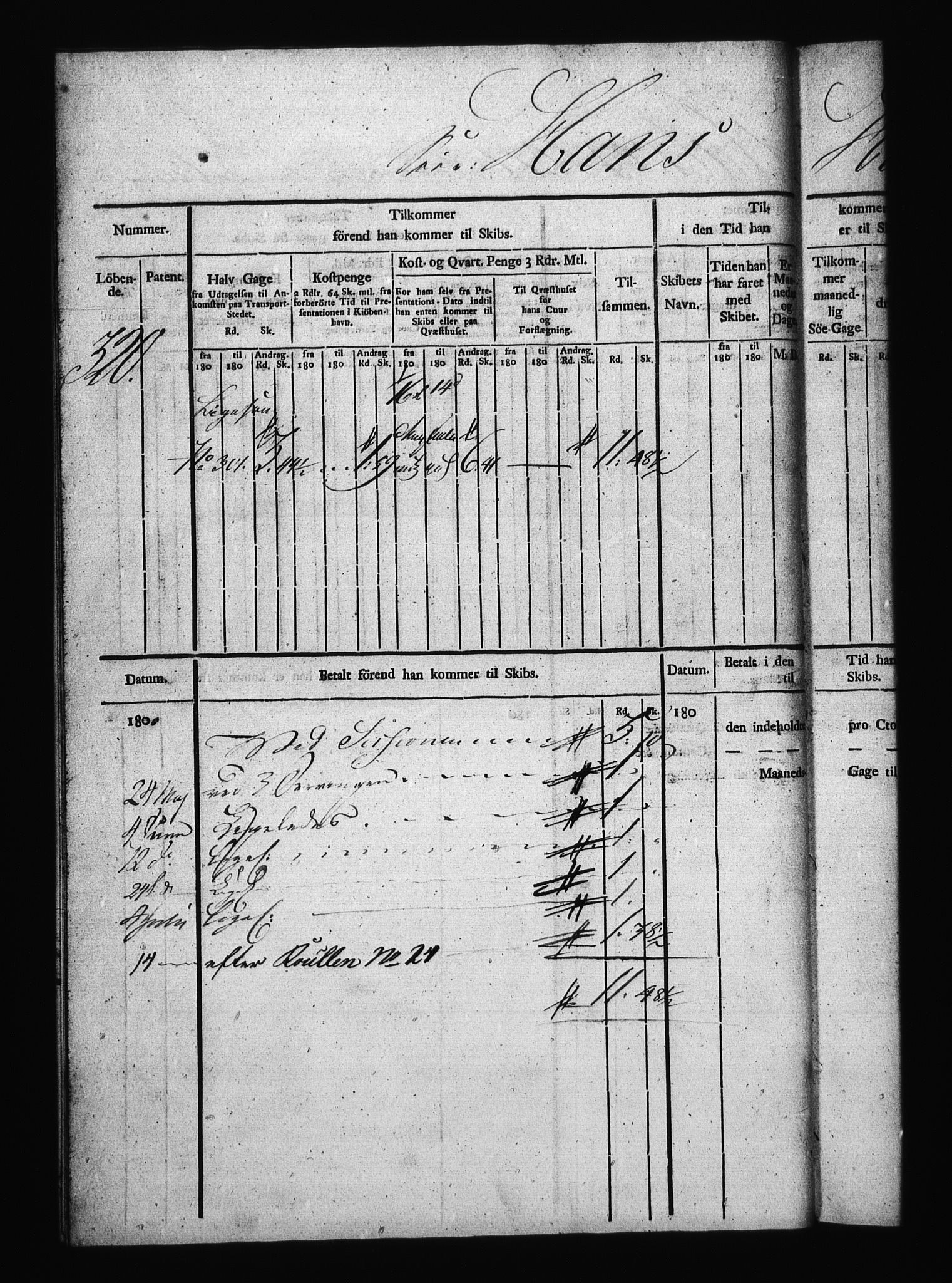 Sjøetaten, AV/RA-EA-3110/F/L0321: Trondheim distrikt, bind 4, 1800