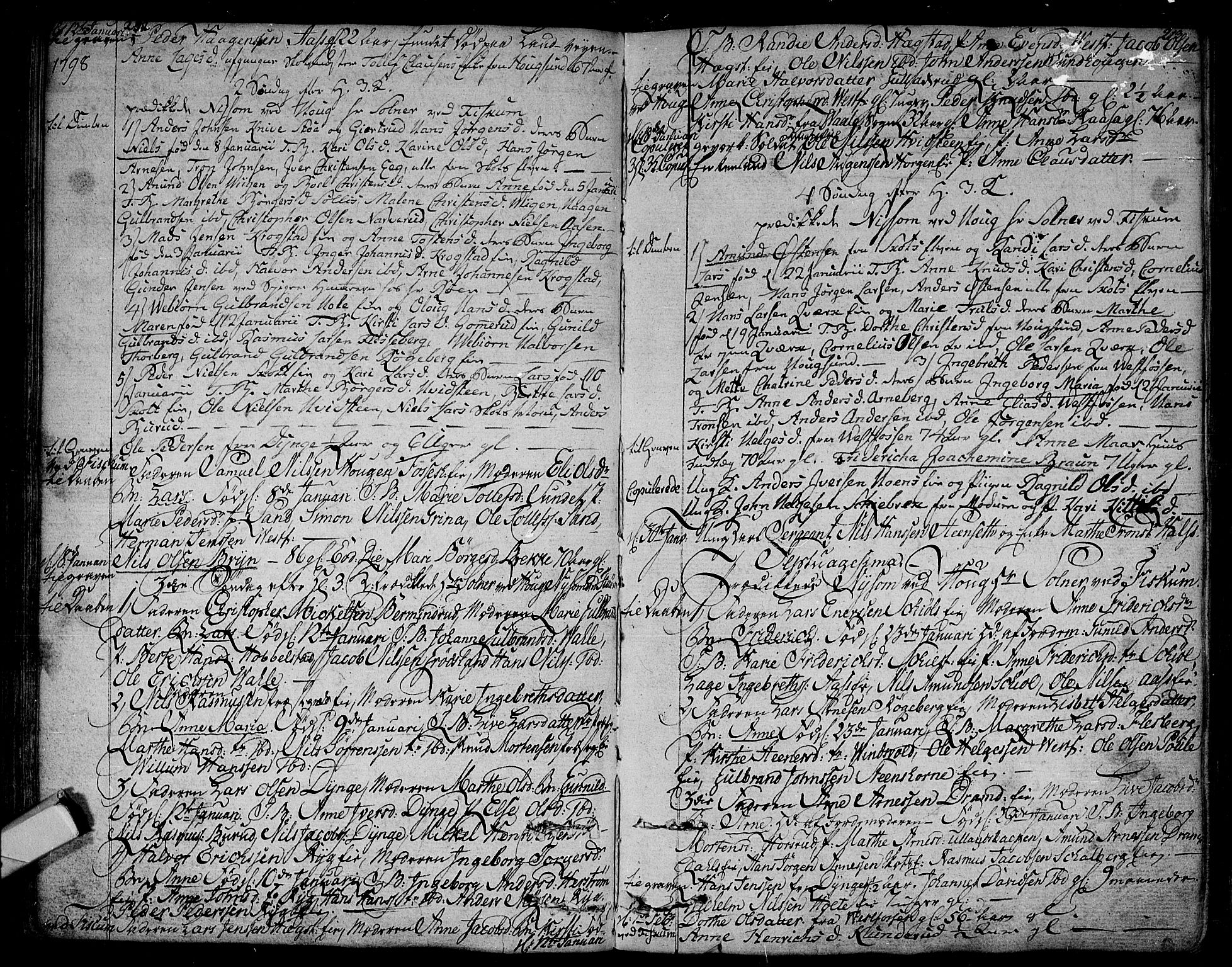 Eiker kirkebøker, SAKO/A-4/F/Fa/L0009: Parish register (official) no. I 9, 1789-1806, p. 212-213