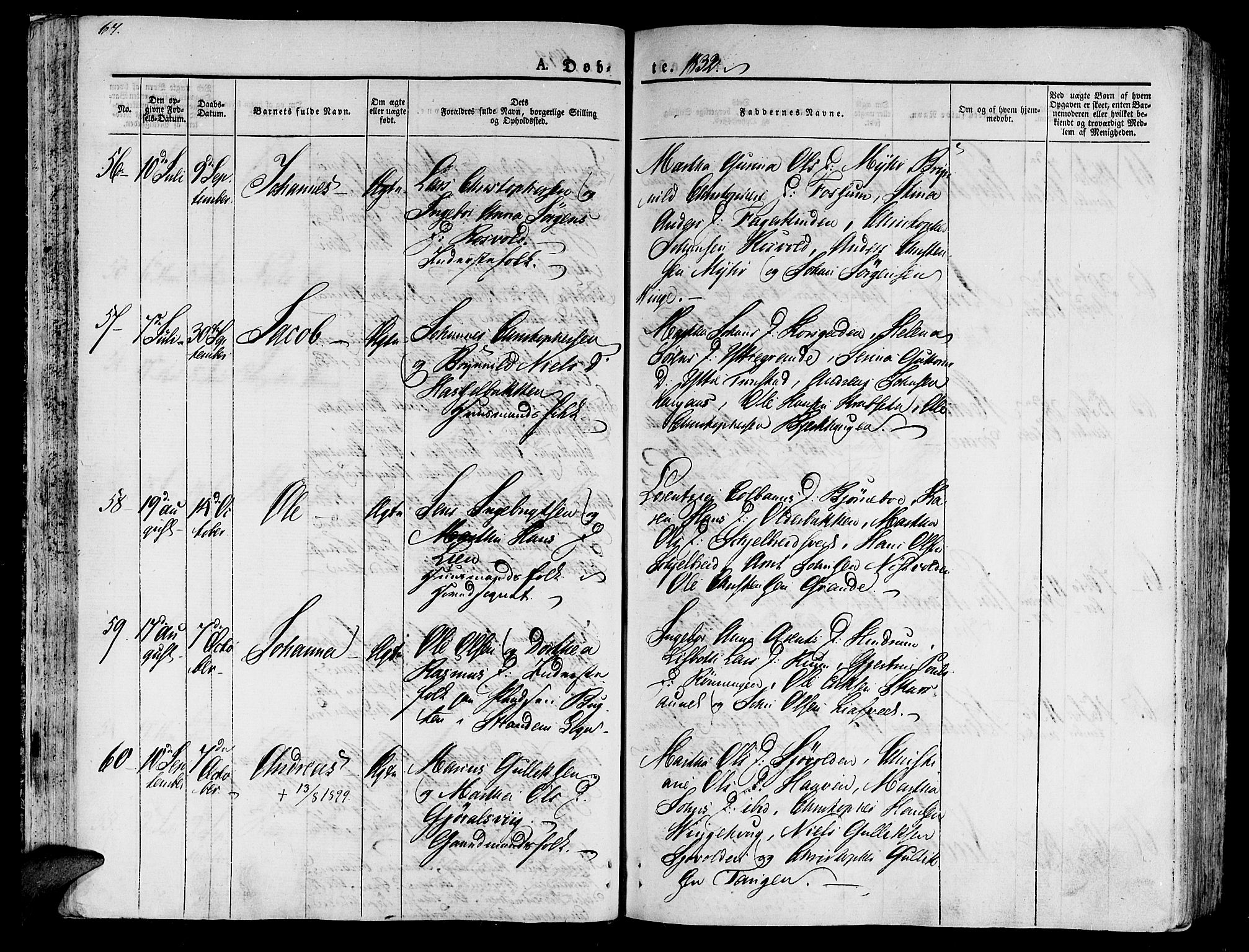 Ministerialprotokoller, klokkerbøker og fødselsregistre - Nord-Trøndelag, AV/SAT-A-1458/701/L0006: Parish register (official) no. 701A06, 1825-1841, p. 67