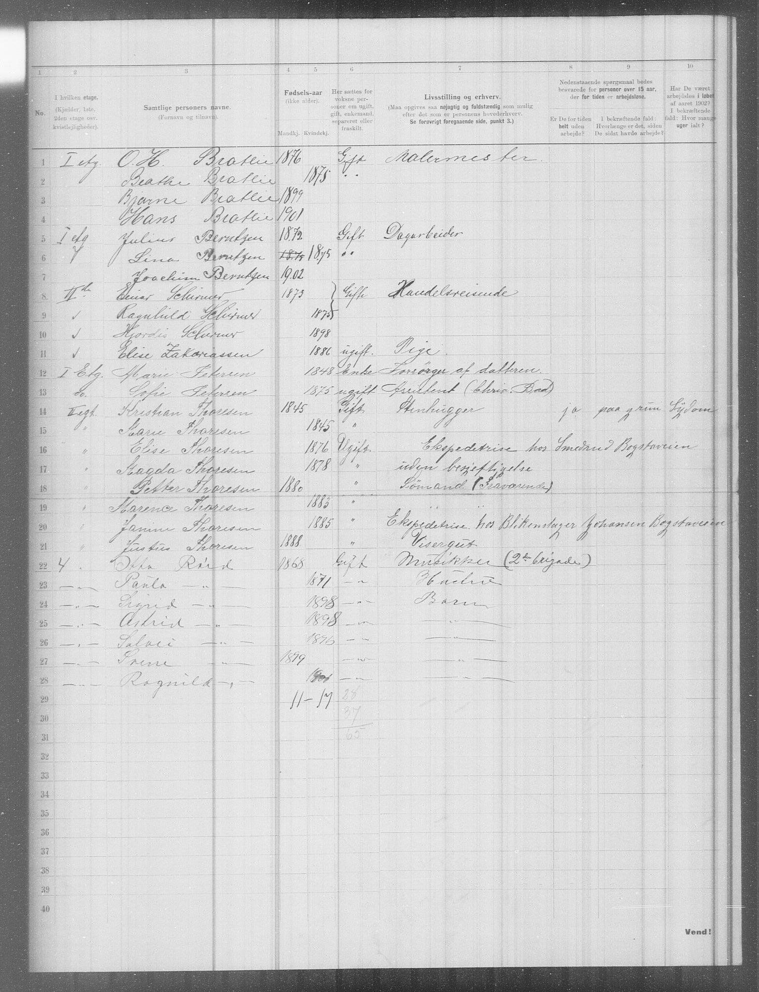 OBA, Municipal Census 1902 for Kristiania, 1902, p. 7631