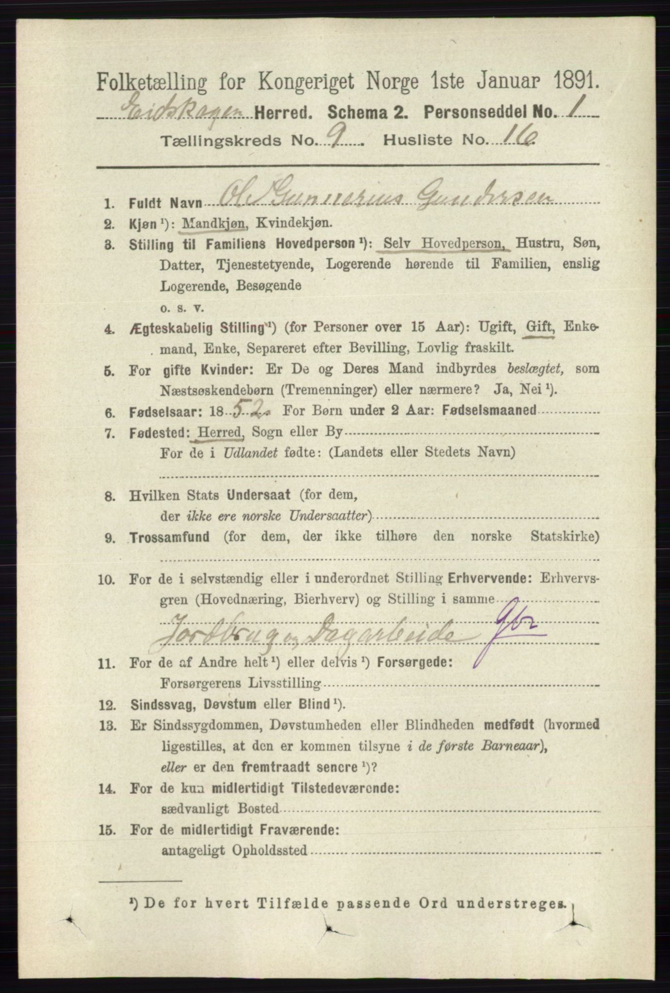 RA, 1891 census for 0420 Eidskog, 1891, p. 5508