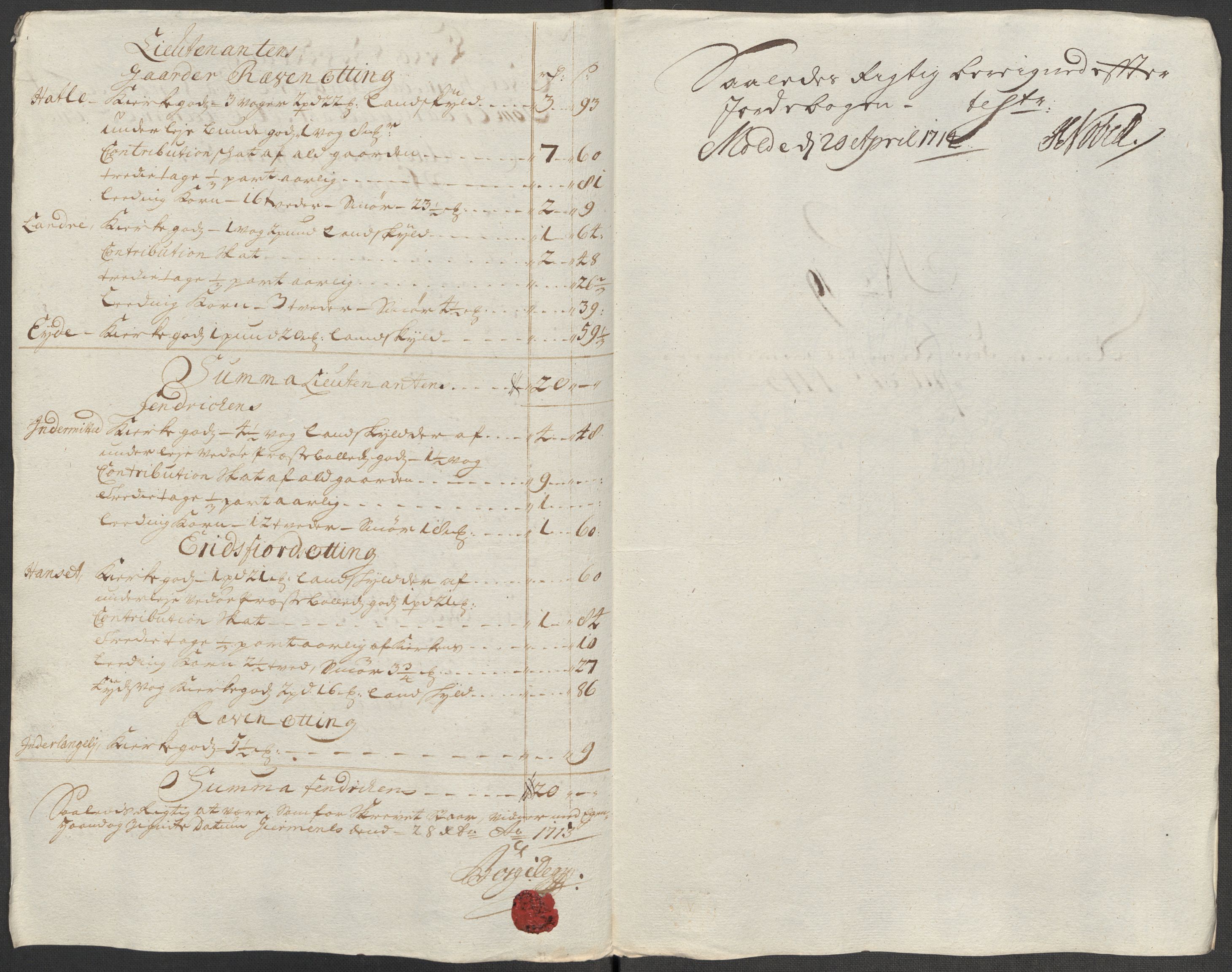 Rentekammeret inntil 1814, Reviderte regnskaper, Fogderegnskap, AV/RA-EA-4092/R55/L3662: Fogderegnskap Romsdal, 1713-1714, p. 153