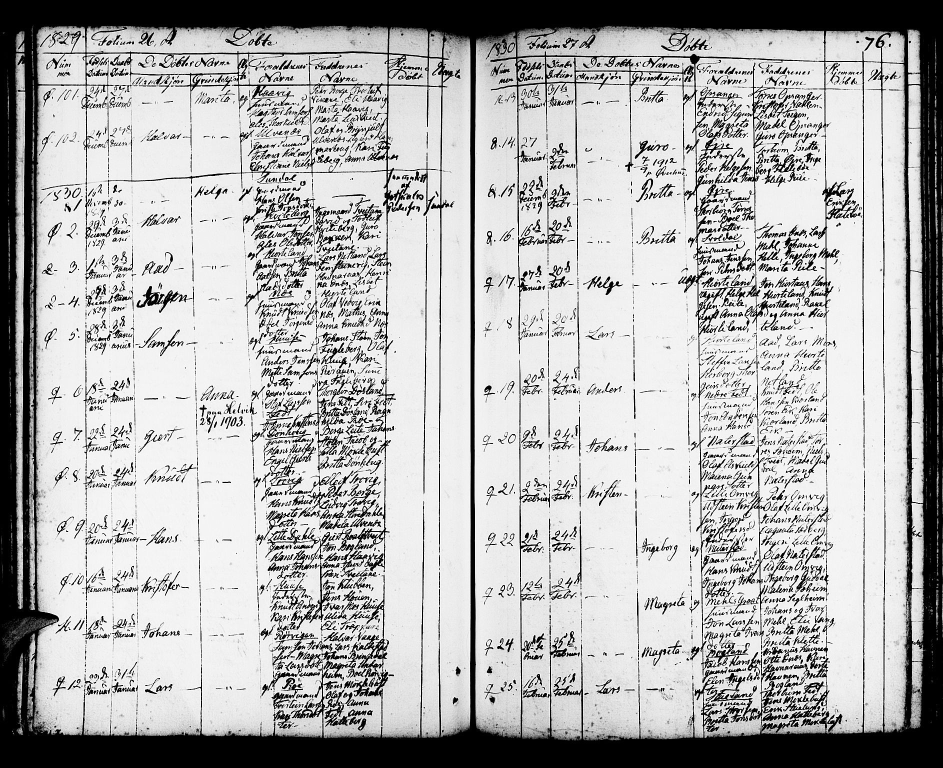 Kvinnherad sokneprestembete, AV/SAB-A-76401/H/Haa: Parish register (official) no. A 5, 1811-1835, p. 76