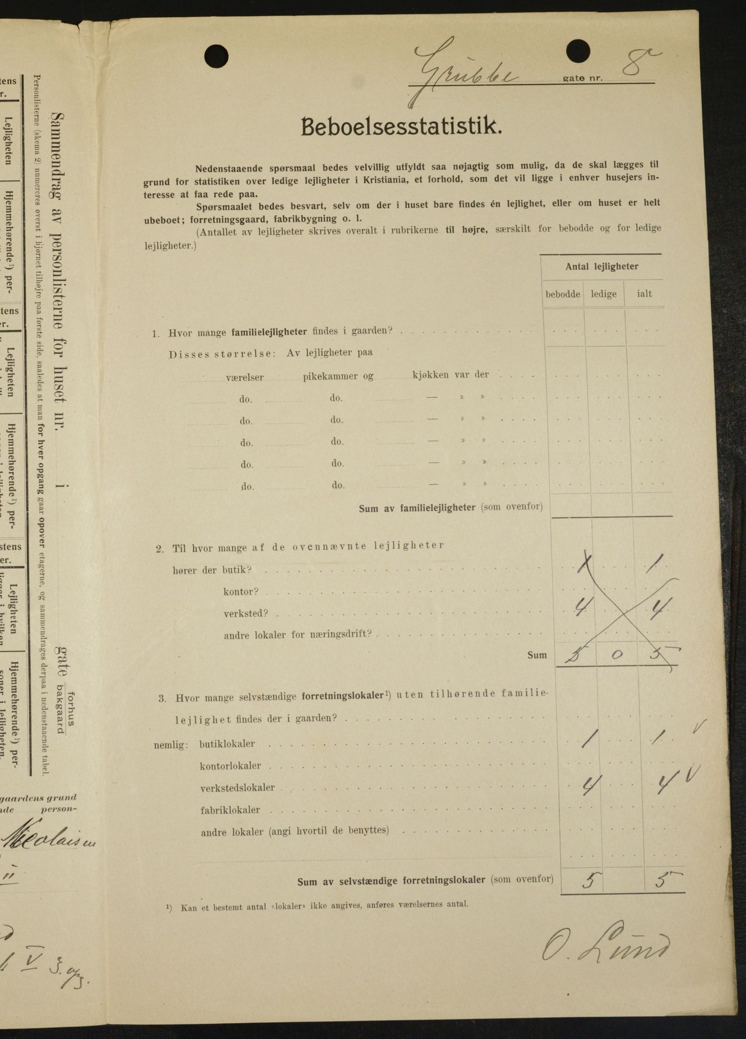 OBA, Municipal Census 1909 for Kristiania, 1909, p. 27470