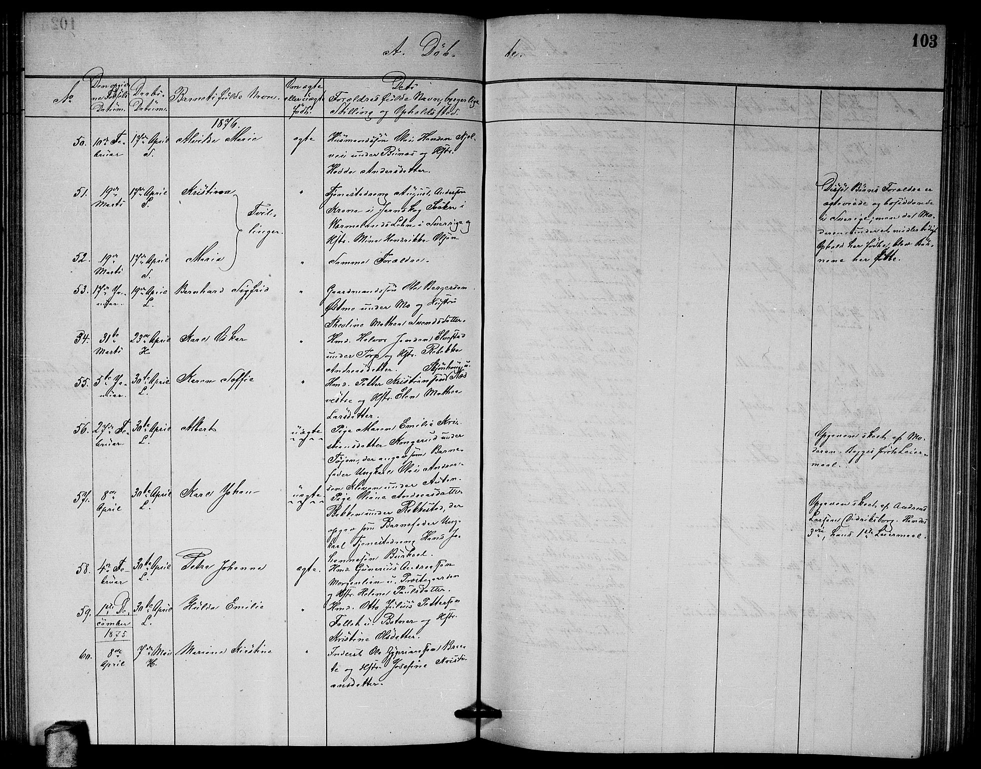 Høland prestekontor Kirkebøker, AV/SAO-A-10346a/G/Ga/L0006: Parish register (copy) no. I 6, 1869-1879, p. 103