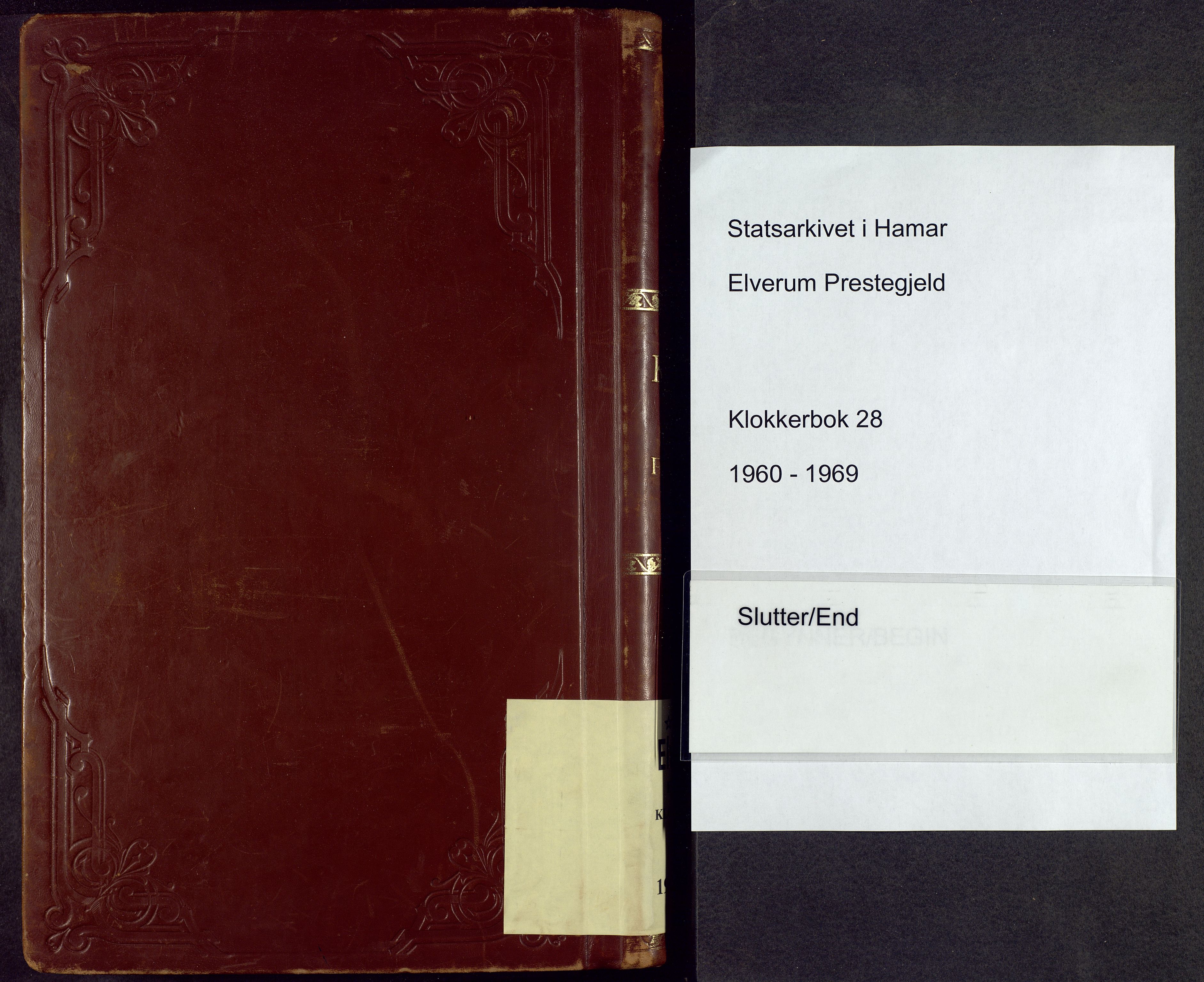 Elverum prestekontor, AV/SAH-PREST-044/H/Ha/Hab/L0028: Parish register (copy) no. 28, 1960-1969