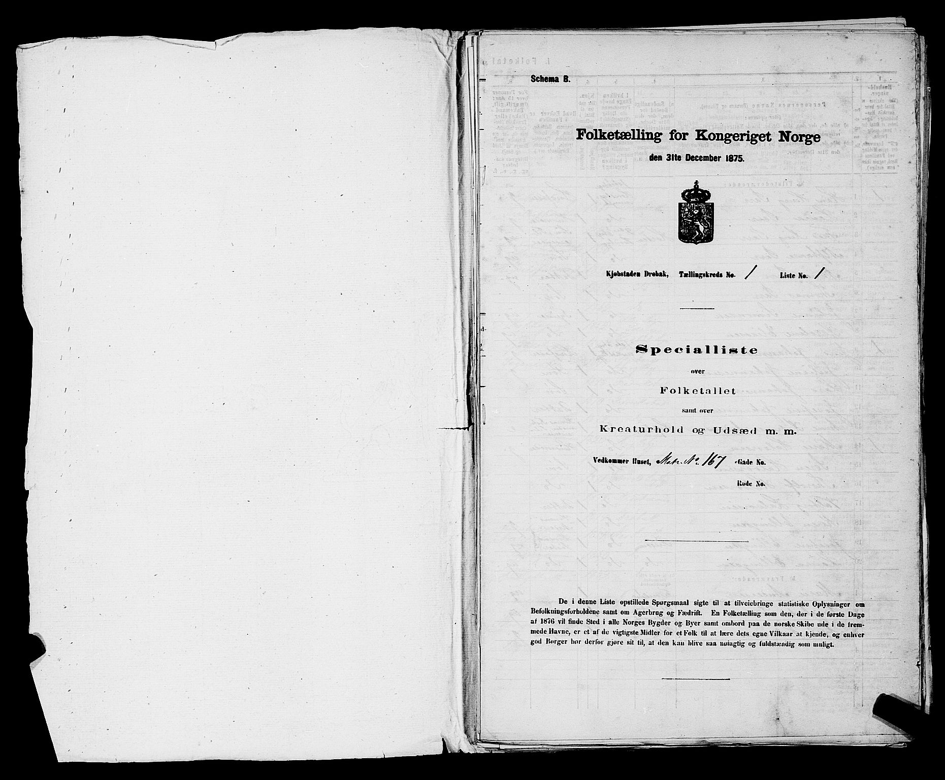 RA, 1875 census for 0203B Drøbak/Drøbak, 1875, p. 6