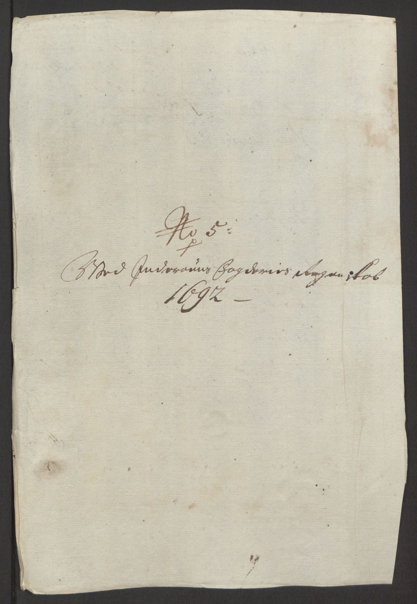 Rentekammeret inntil 1814, Reviderte regnskaper, Fogderegnskap, AV/RA-EA-4092/R63/L4308: Fogderegnskap Inderøy, 1692-1694, p. 149