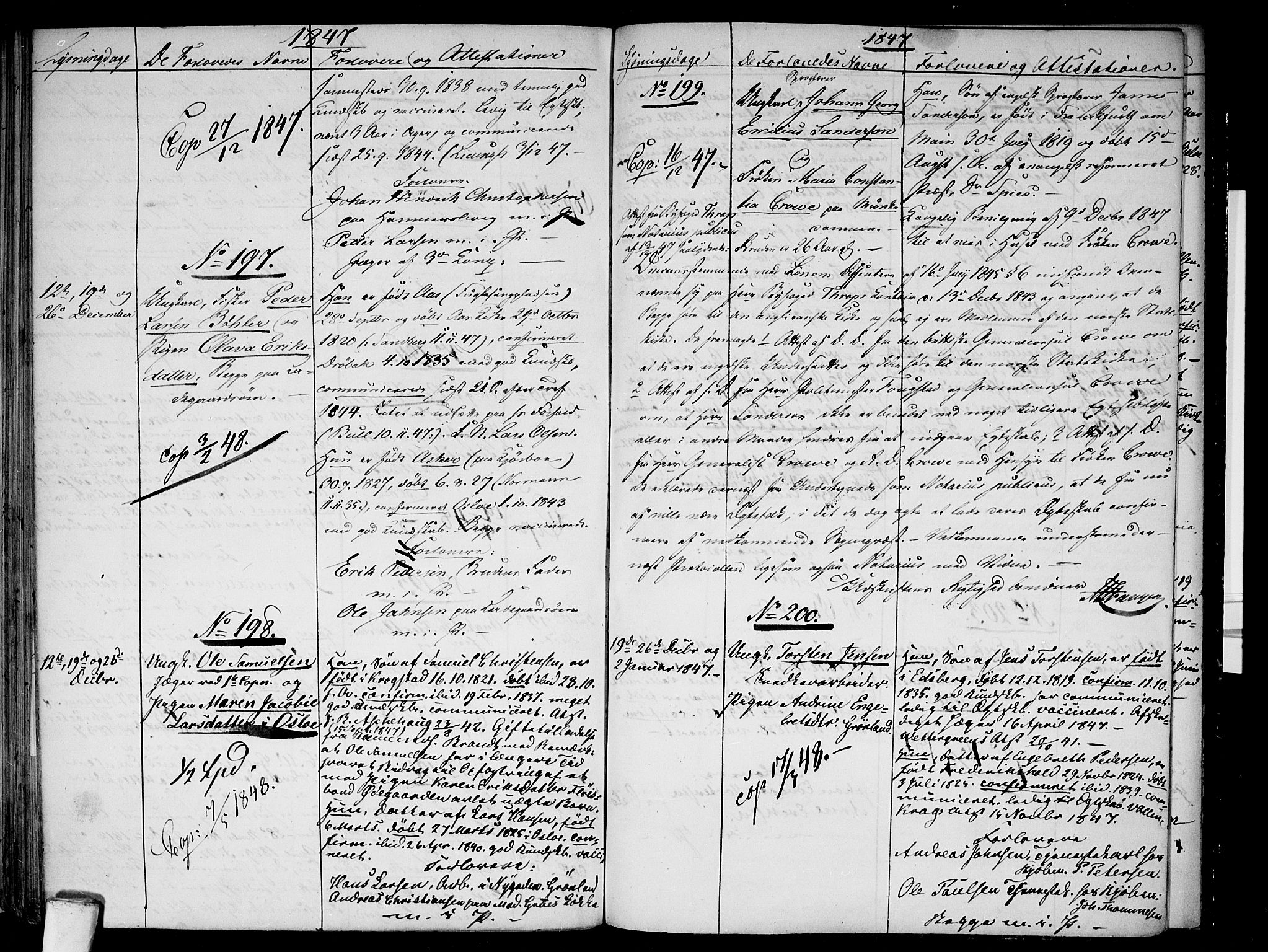 Aker prestekontor kirkebøker, AV/SAO-A-10861/H/L0003: Banns register no. 3, 1845-1848