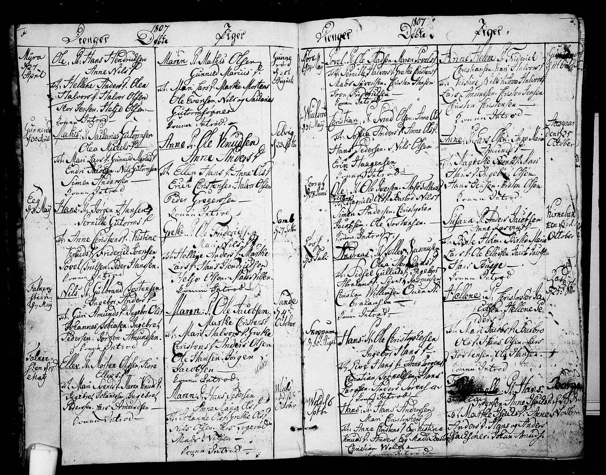 Borre kirkebøker, AV/SAKO-A-338/F/Fa/L0003: Parish register (official) no. I 3, 1807-1814, p. 5-6