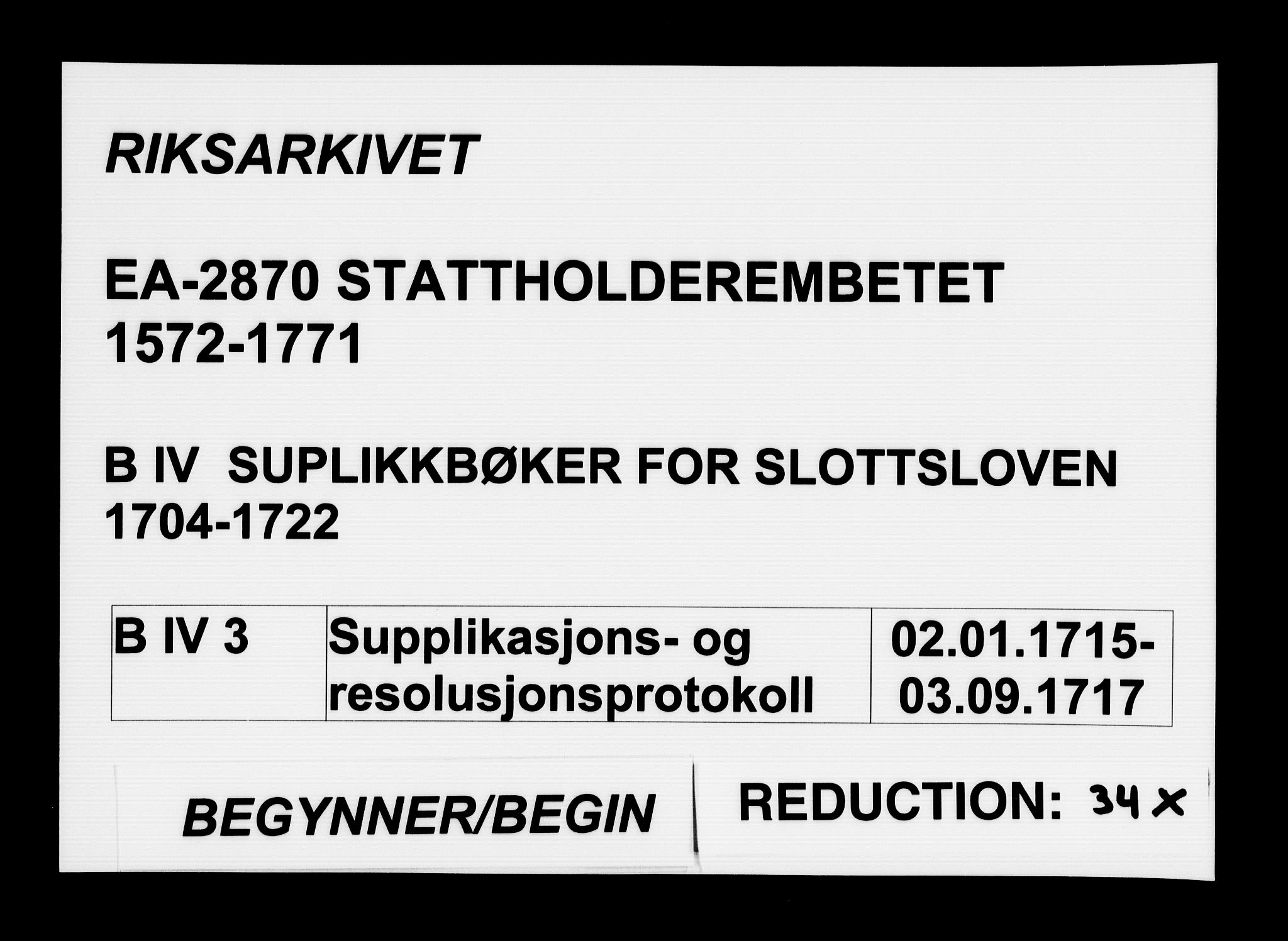 Stattholderembetet 1572-1771, AV/RA-EA-2870/Ag/L0003: Supplikasjons- og resolusjonsprotokoll, 1715-1717