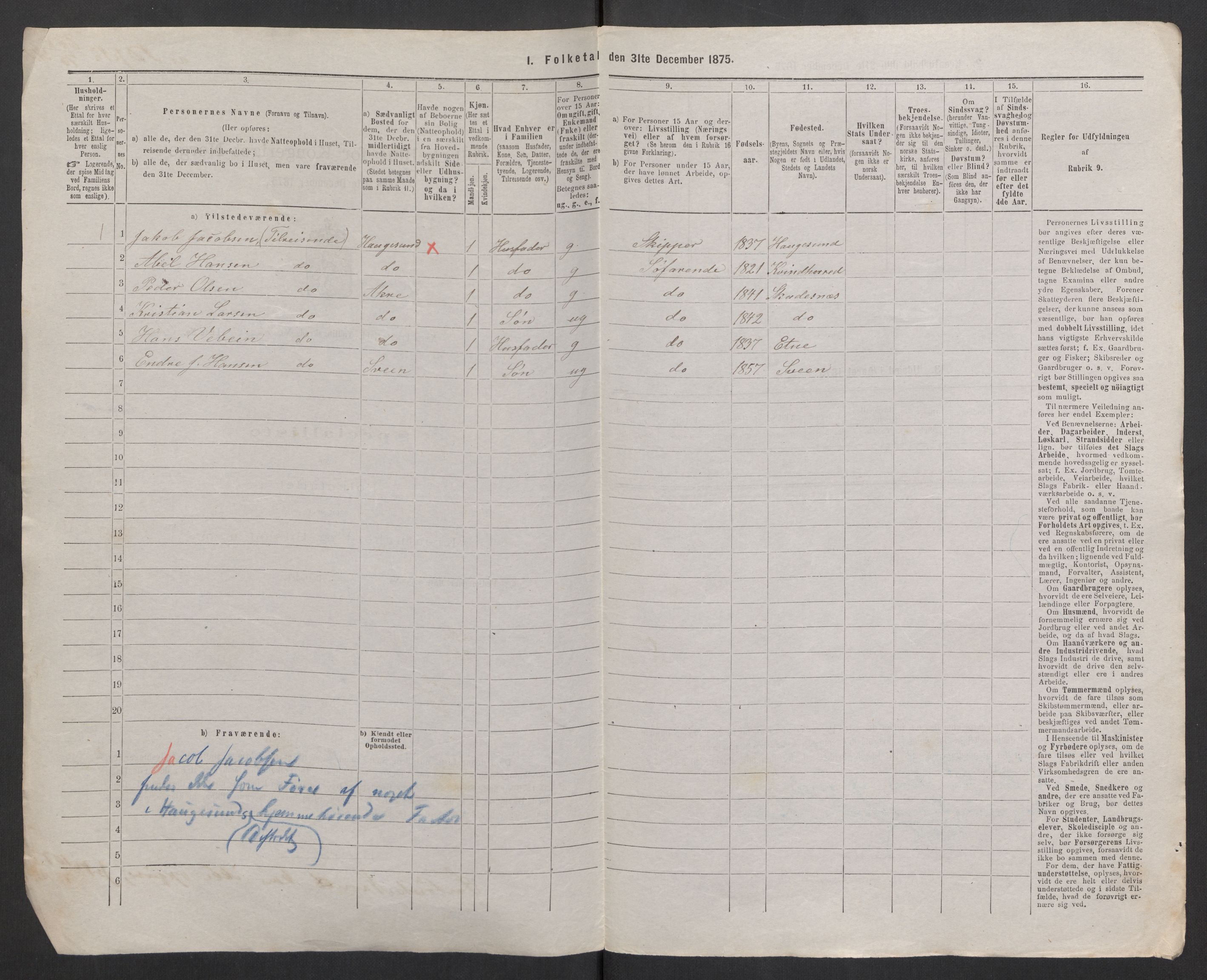 RA, 1875 census, lists of crew on ships: Ships in domestic ports, 1875, p. 380