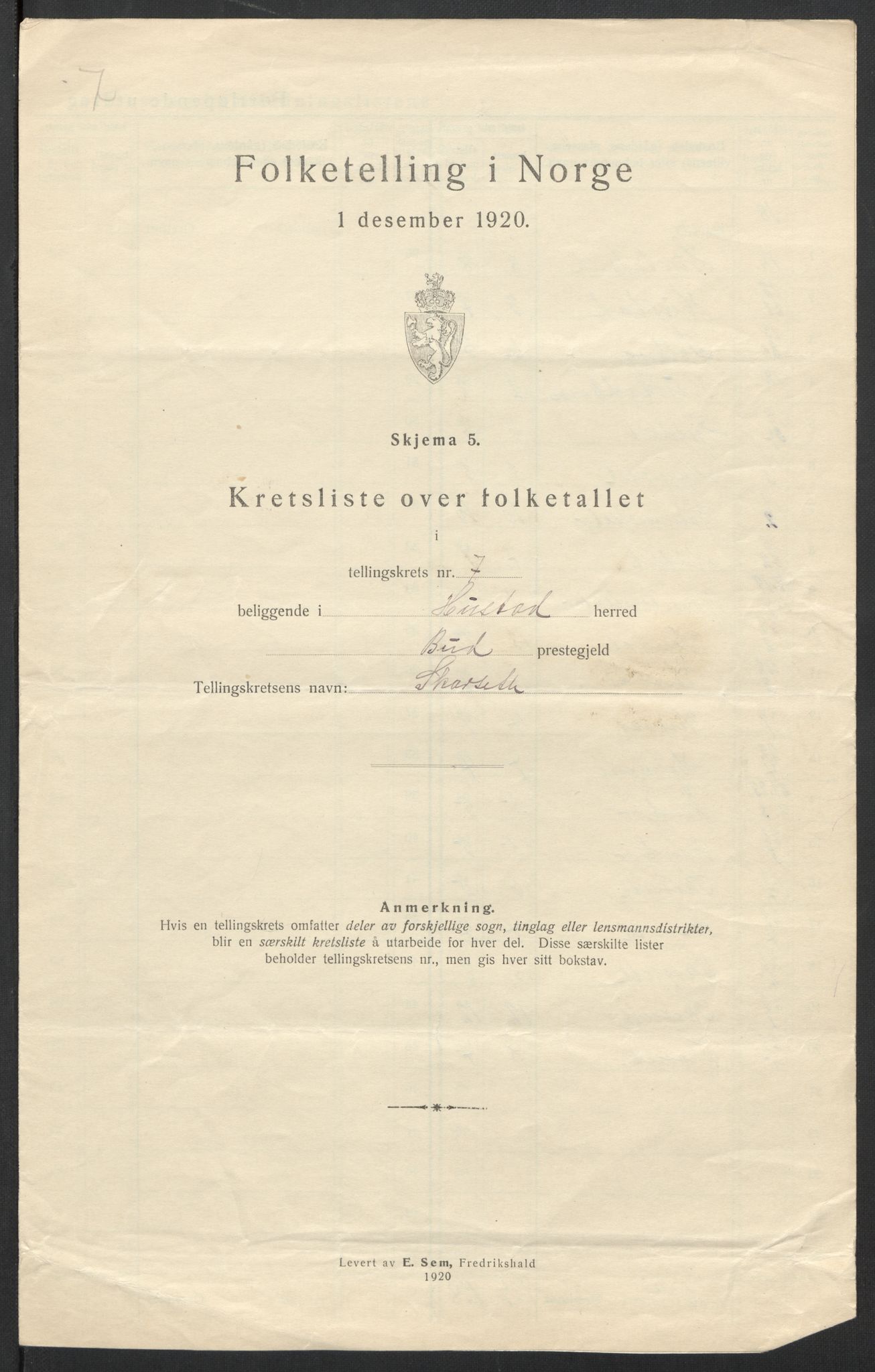 SAT, 1920 census for Hustad, 1920, p. 24