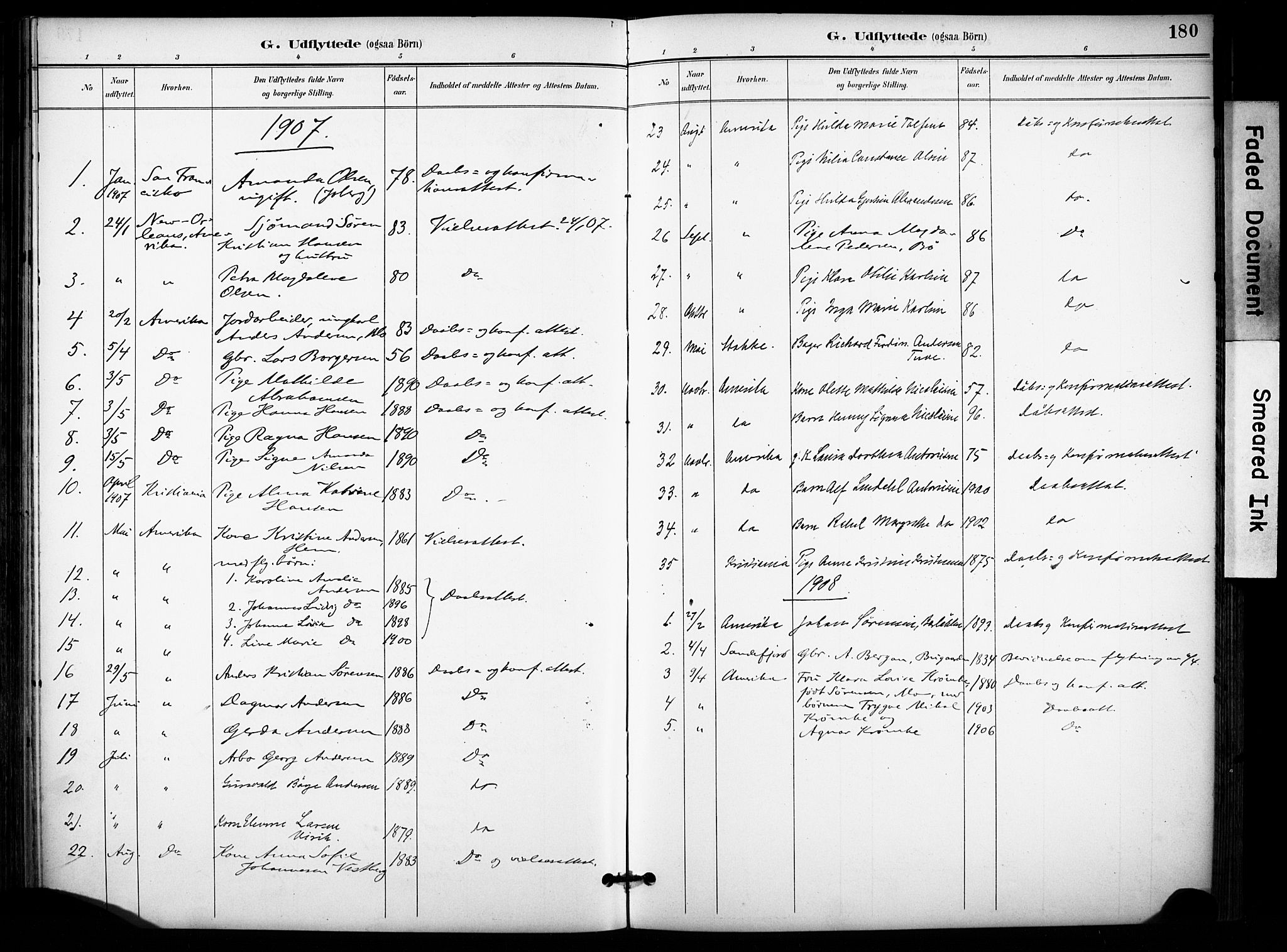 Sandar kirkebøker, SAKO/A-243/F/Fa/L0015: Parish register (official) no. 15, 1896-1907, p. 180