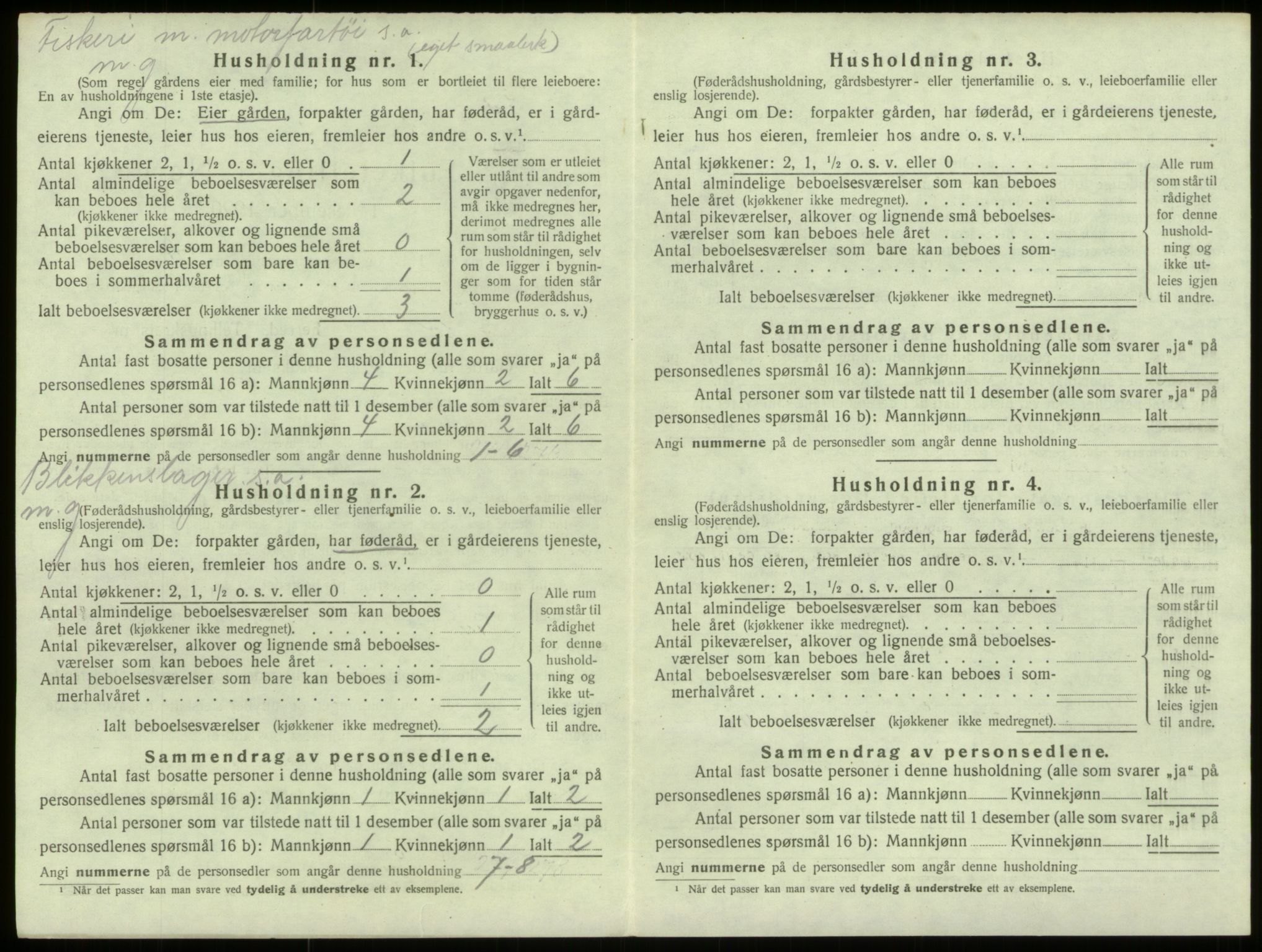 SAB, 1920 census for Selje, 1920, p. 280