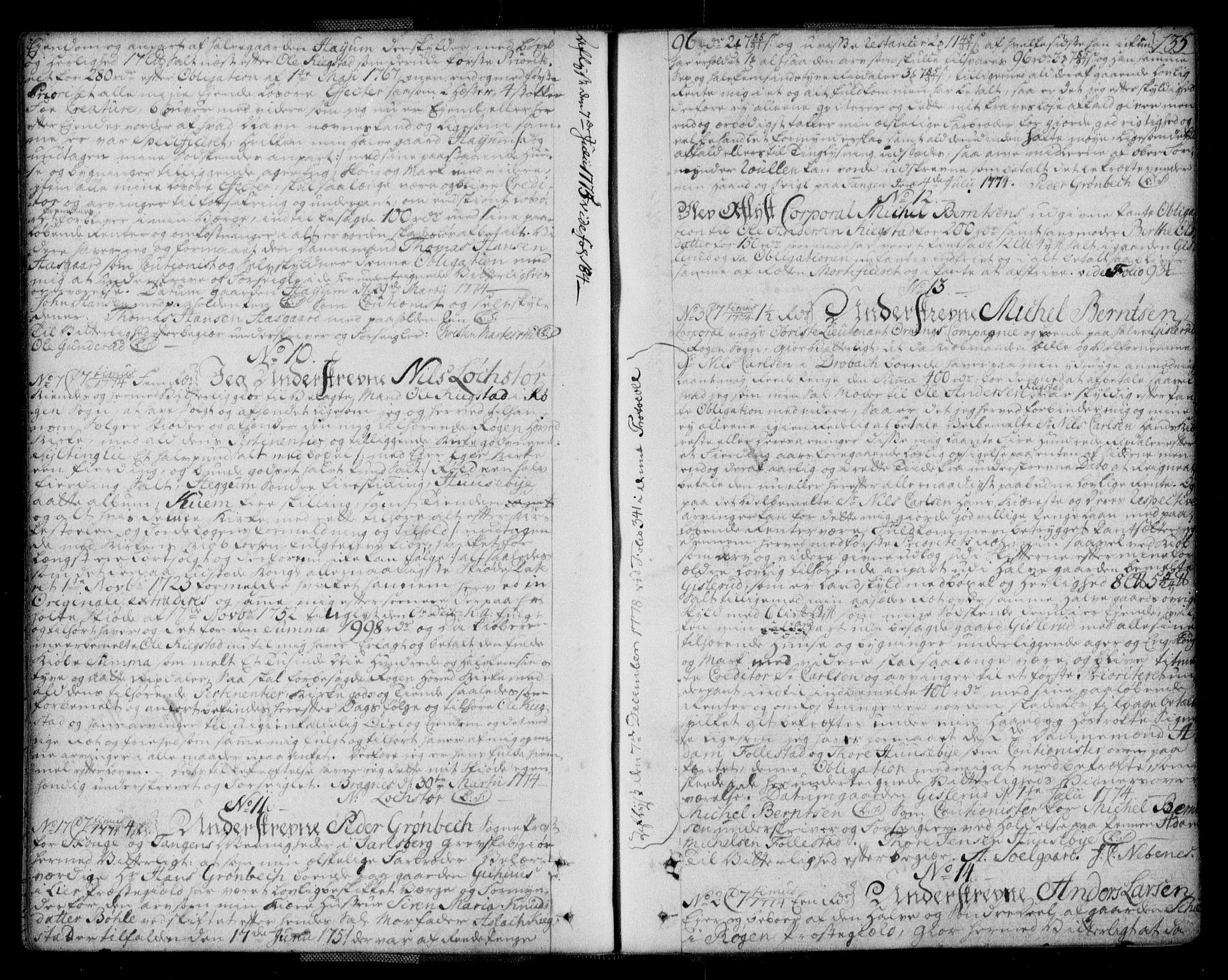 Lier, Røyken og Hurum sorenskriveri, SAKO/A-89/G/Ga/Gaa/L0004a: Mortgage book no. IVa, 1771-1779, p. 135