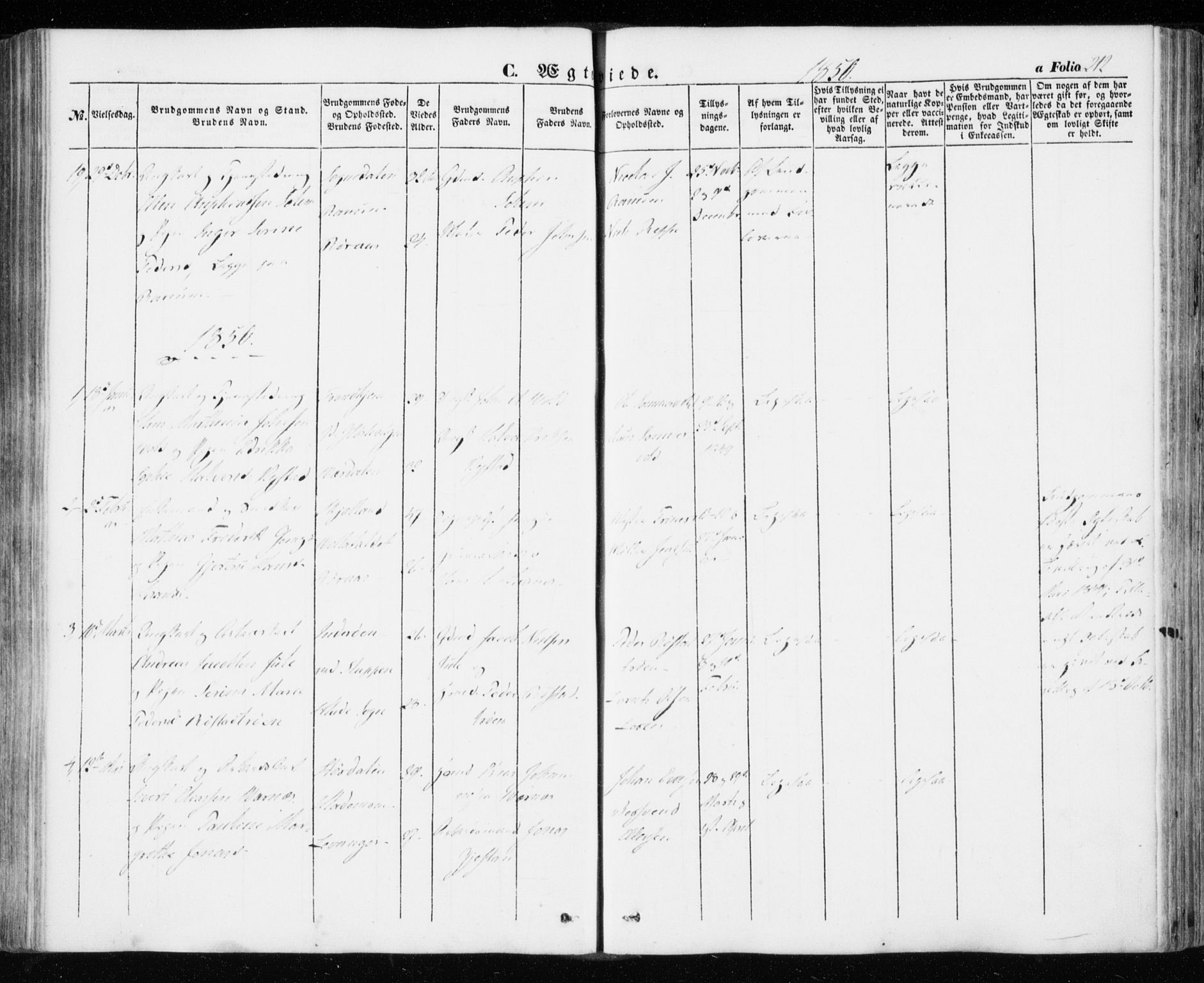 Ministerialprotokoller, klokkerbøker og fødselsregistre - Sør-Trøndelag, AV/SAT-A-1456/606/L0291: Parish register (official) no. 606A06, 1848-1856, p. 212