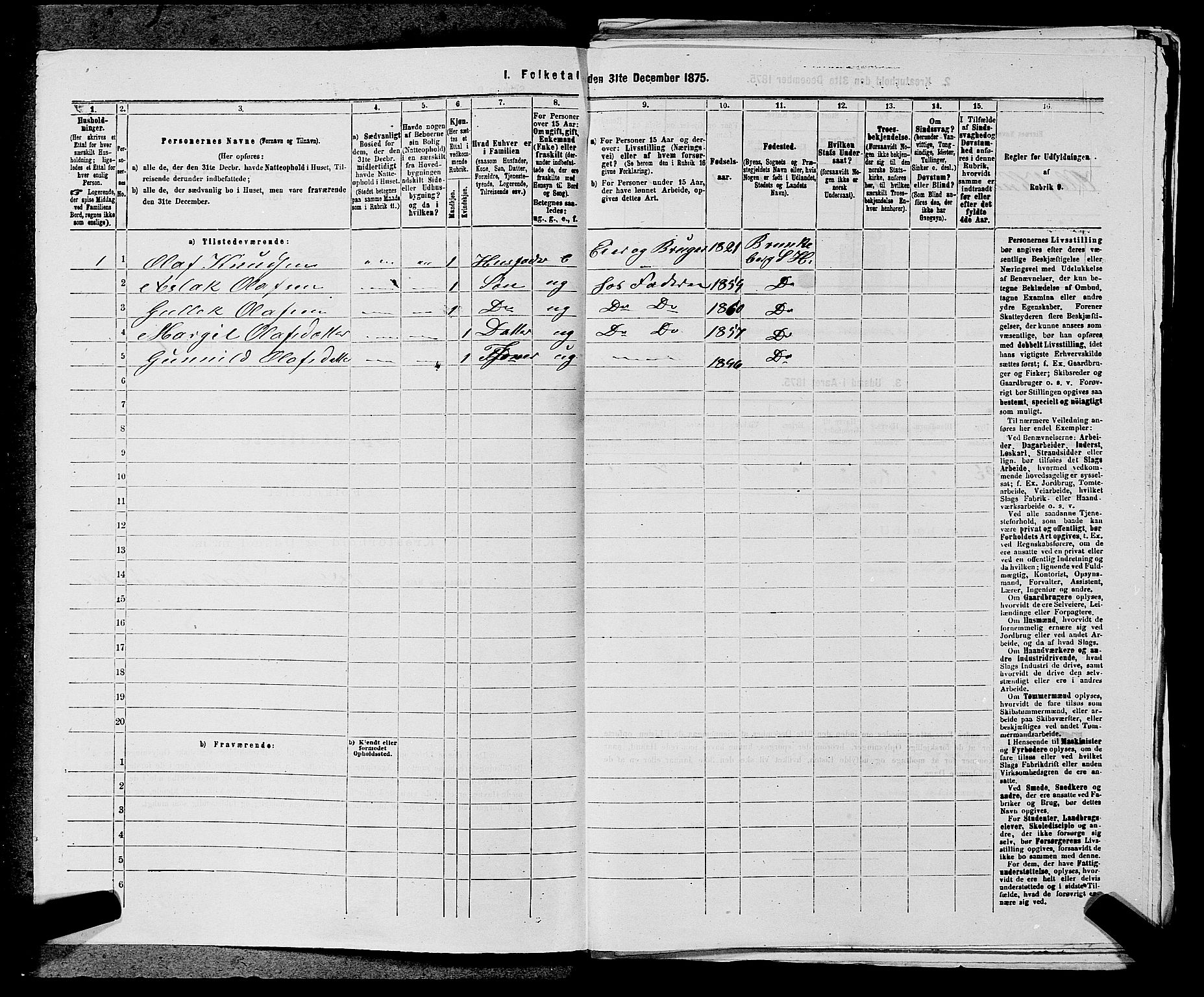 SAKO, 1875 census for 0829P Kviteseid, 1875, p. 576