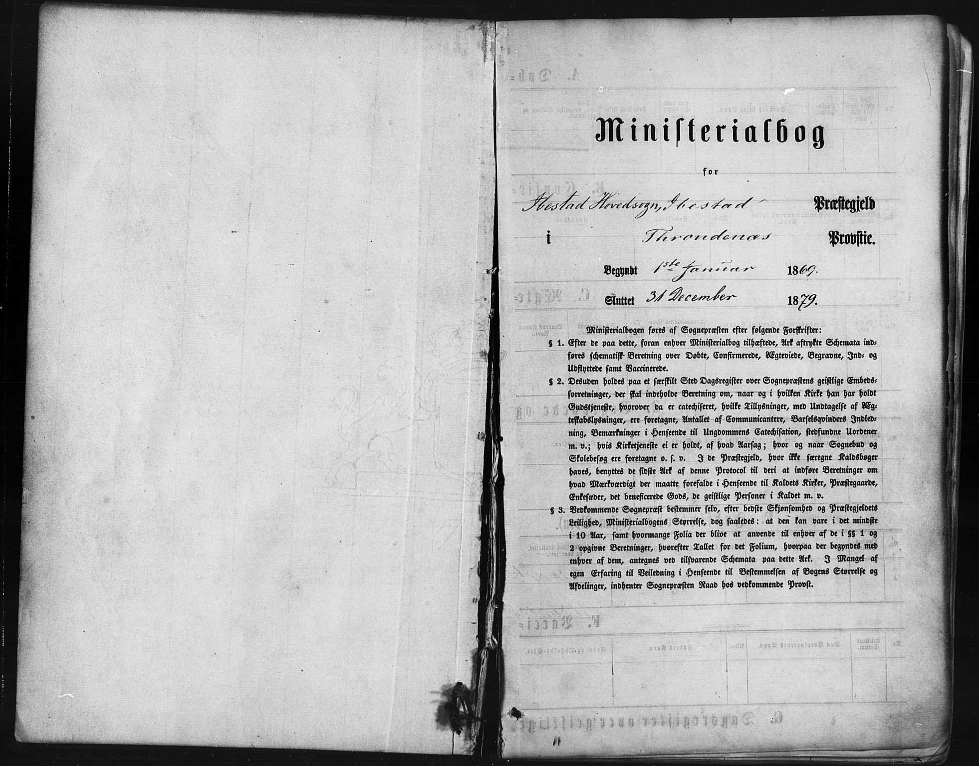 Ibestad sokneprestembete, SATØ/S-0077/H/Ha/Haa/L0010kirke: Parish register (official) no. 10, 1869-1879