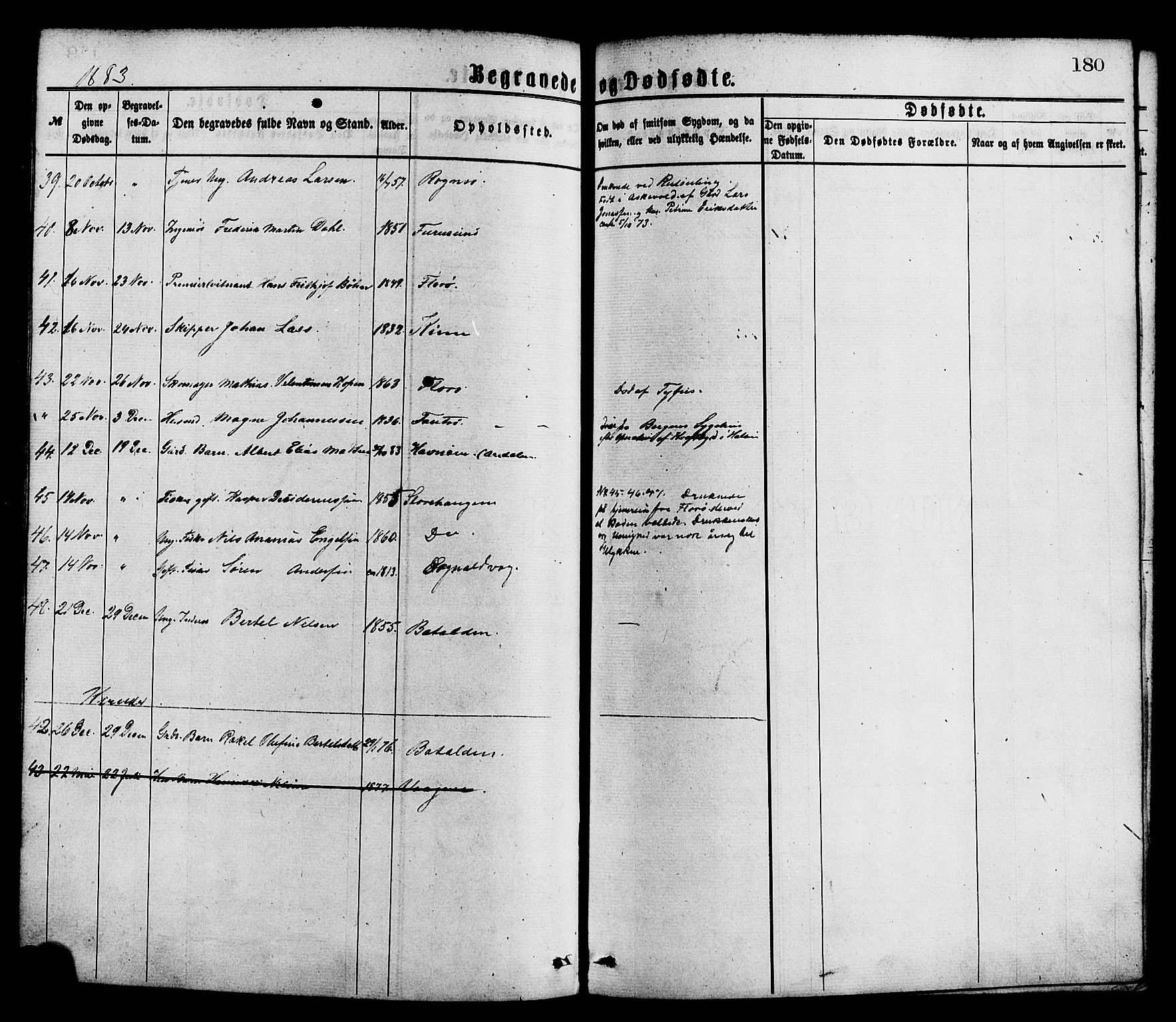 Kinn sokneprestembete, AV/SAB-A-80801/H/Haa/Haaa/L0013: Parish register (official) no. A 13, 1870-1885, p. 180