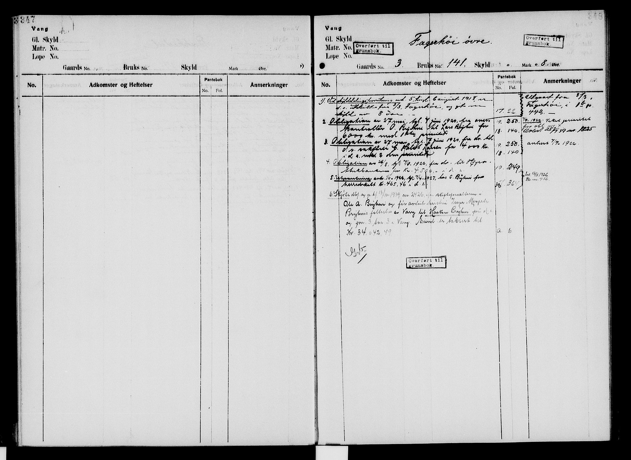 Nord-Hedmark sorenskriveri, SAH/TING-012/H/Ha/Had/Hade/L0005: Mortgage register no. 4.5, 1916-1940, p. 347-348
