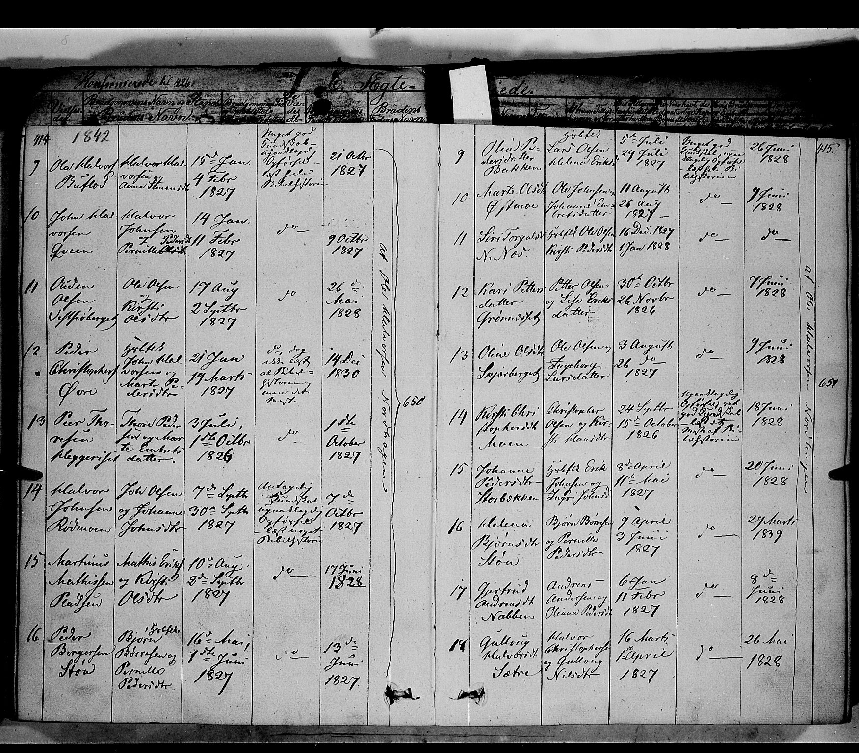 Trysil prestekontor, AV/SAH-PREST-046/H/Ha/Haa/L0004: Parish register (official) no. 4 /1, 1842-1850, p. 414-415