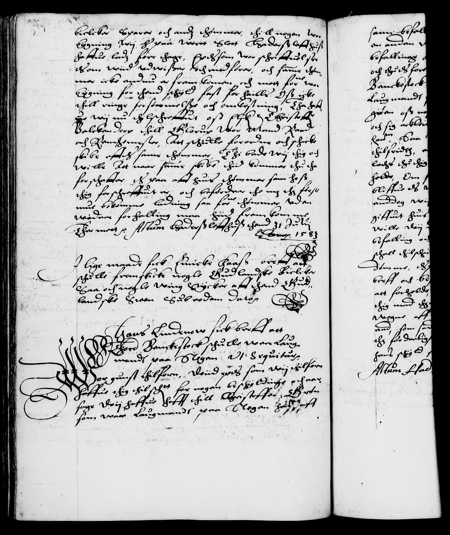 Danske Kanselli 1572-1799, AV/RA-EA-3023/F/Fc/Fca/Fcab/L0001: Norske tegnelser (mikrofilm), 1572-1588, p. 277b