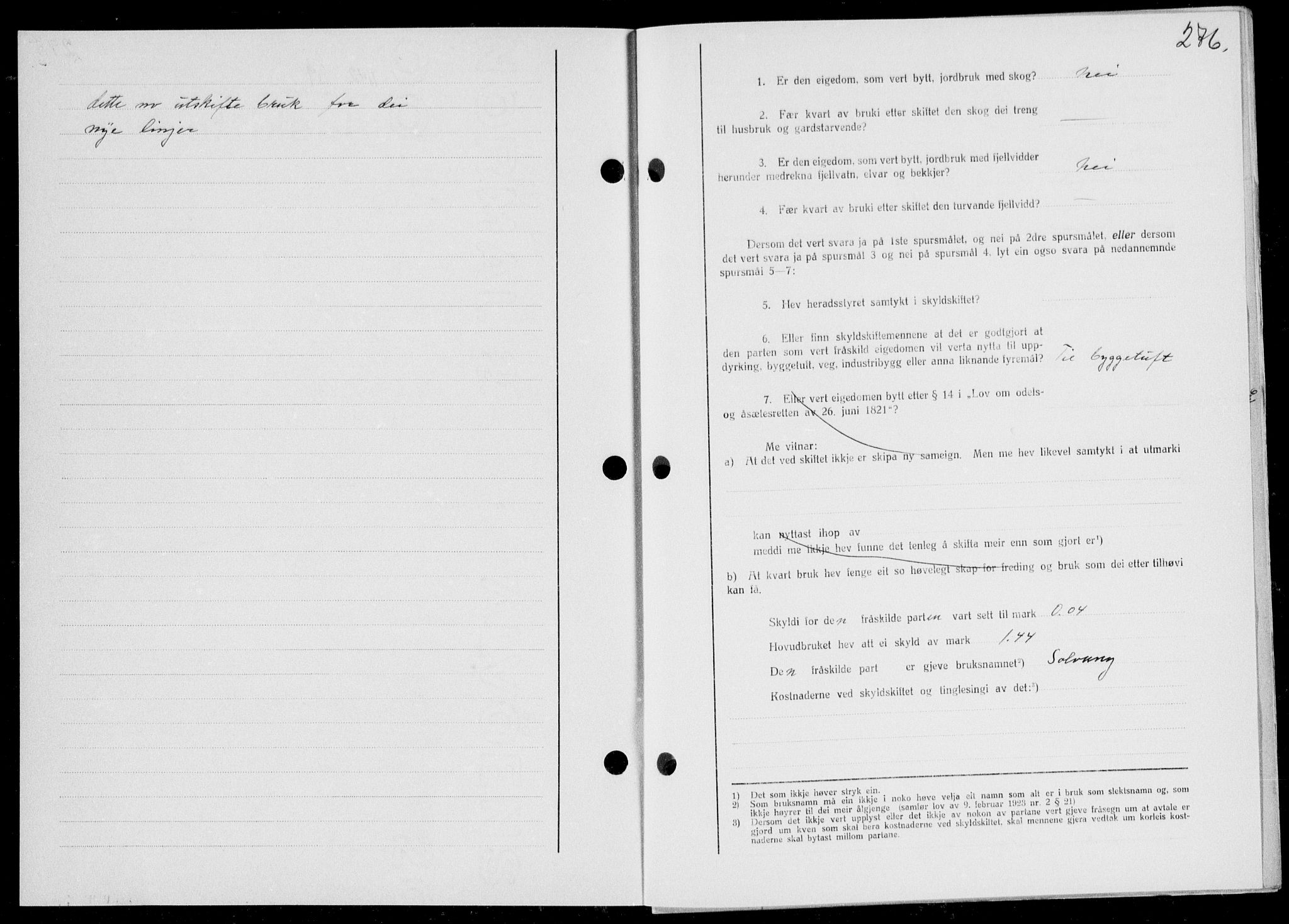Ryfylke tingrett, SAST/A-100055/001/II/IIB/L0080: Mortgage book no. 59, 1939-1939, Diary no: : 1142/1939