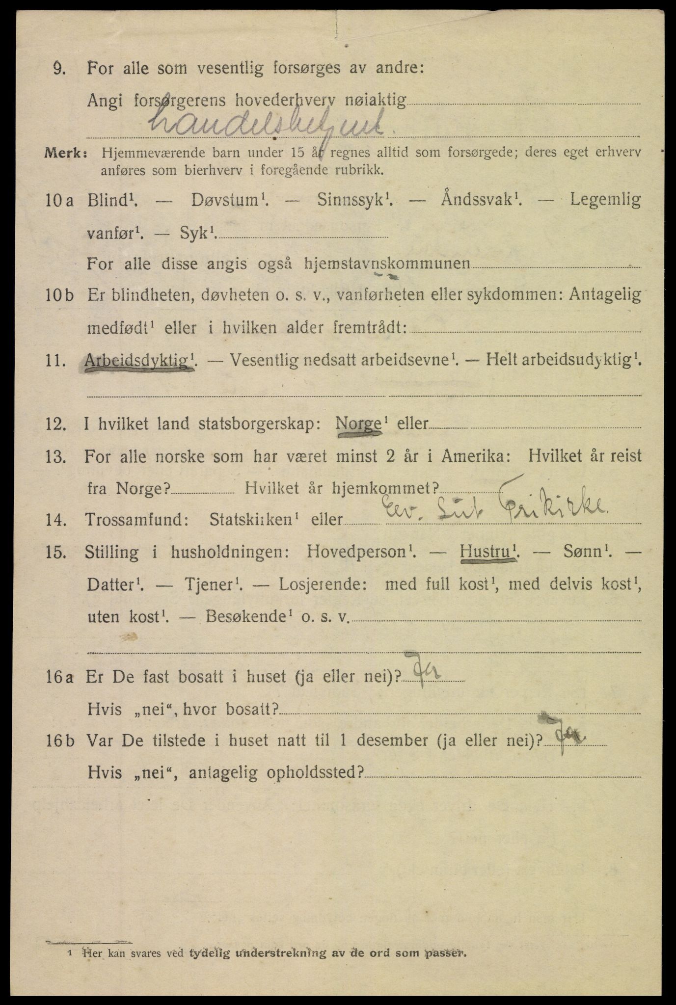 SAK, 1920 census for Arendal, 1920, p. 28117