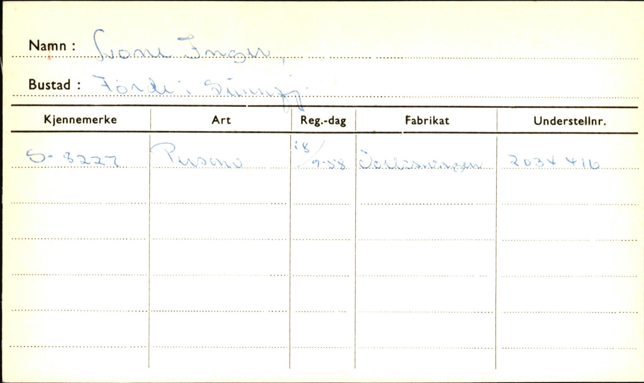 Statens vegvesen, Sogn og Fjordane vegkontor, AV/SAB-A-5301/4/F/L0001B: Eigarregister Fjordane til 1.6.1961, 1930-1961, p. 606