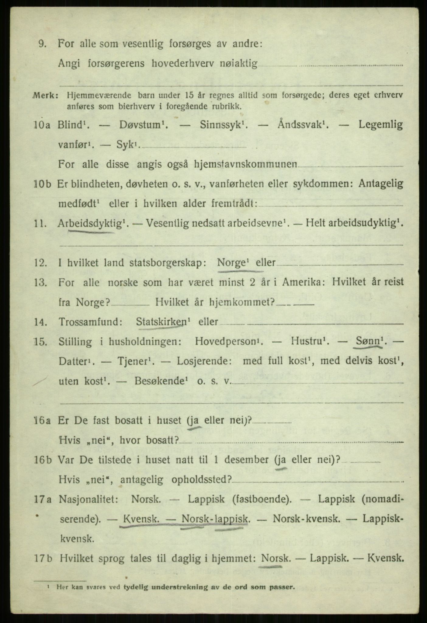 SATØ, 1920 census for Tromsøysund, 1920, p. 2031