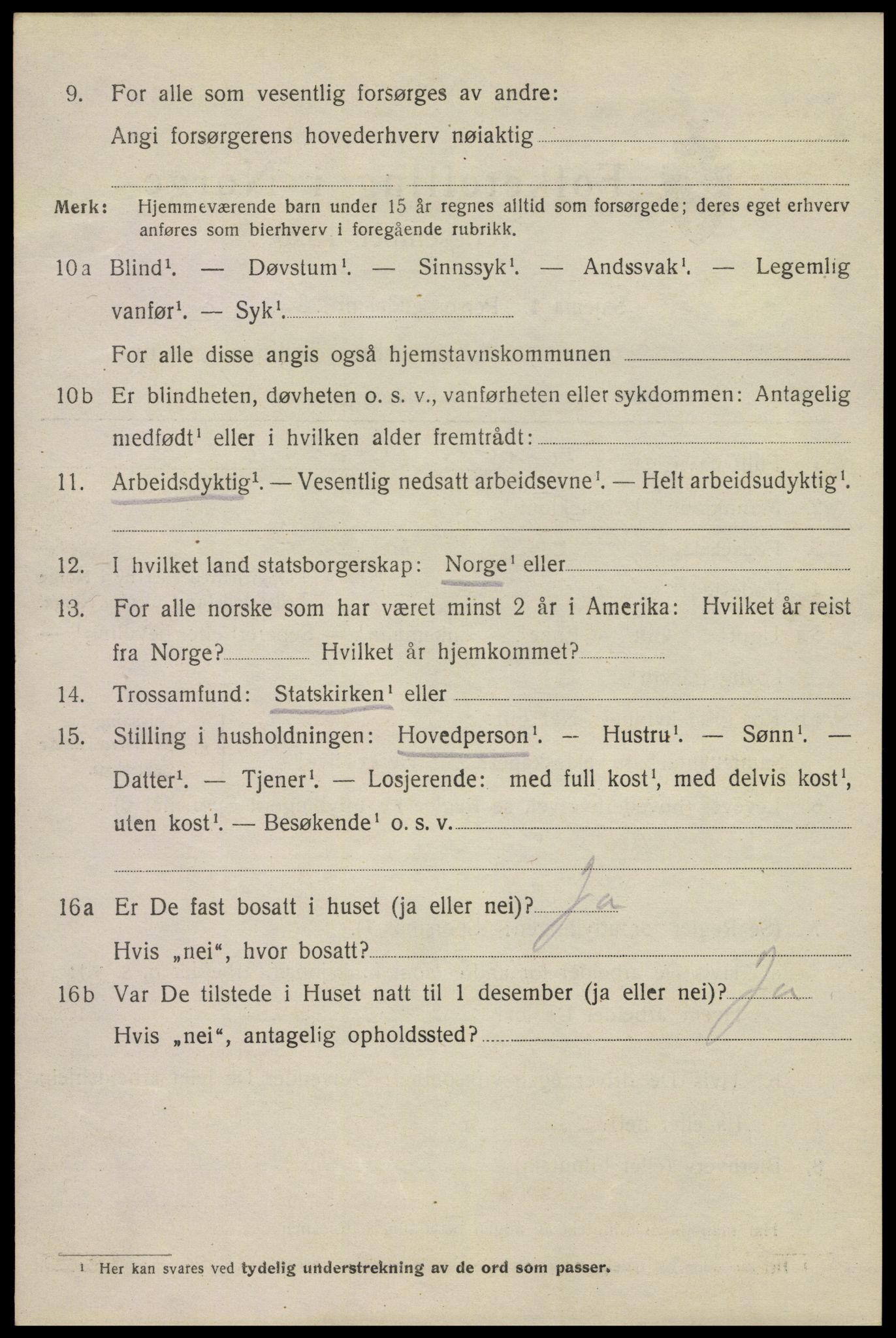 SAKO, 1920 census for Kragerø, 1920, p. 13164