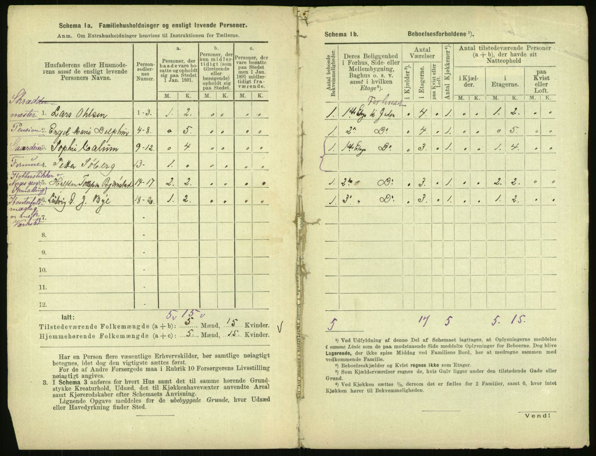 RA, 1891 census for 0301 Kristiania, 1891, p. 65342