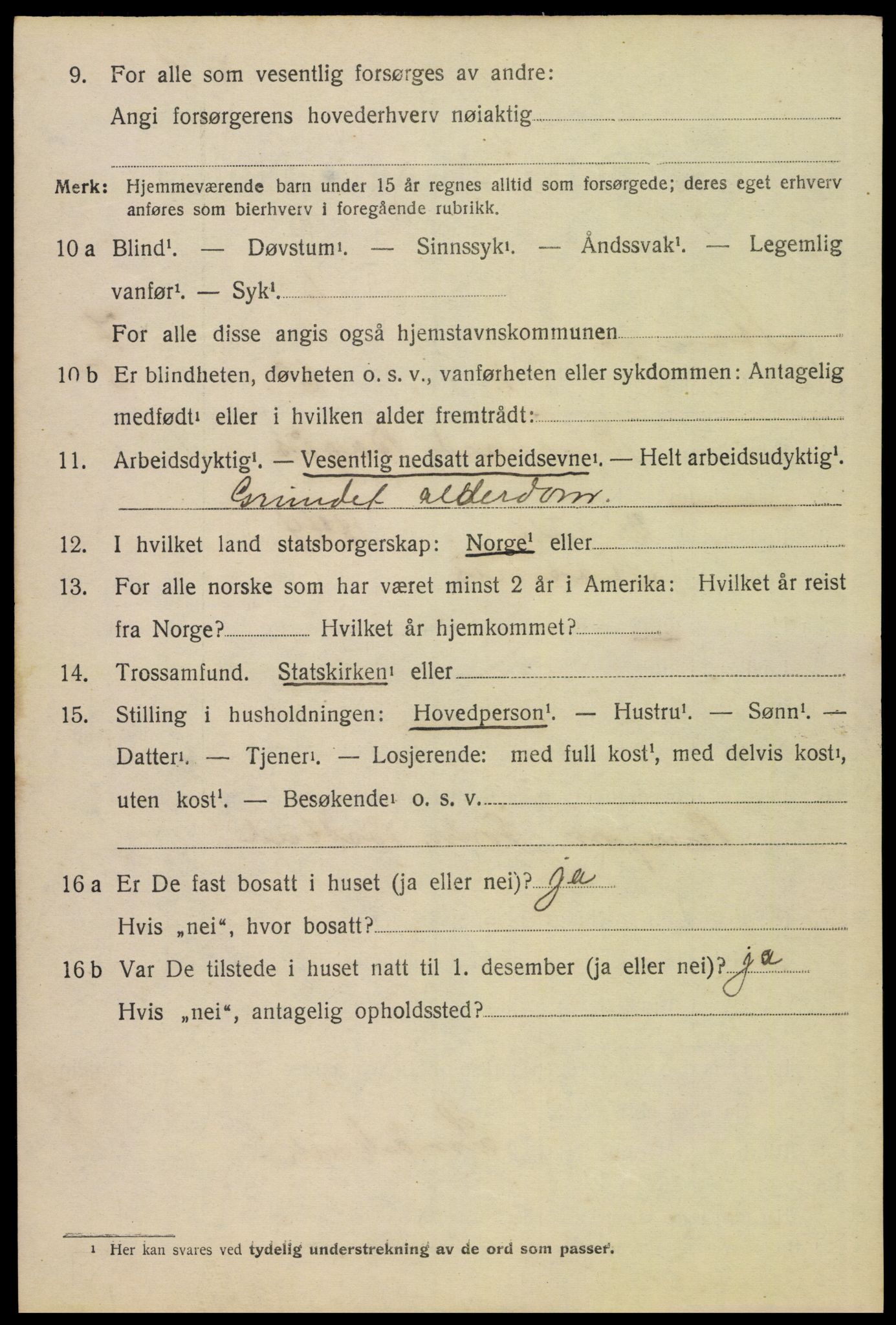 SAH, 1920 census for Åsnes, 1920, p. 8537