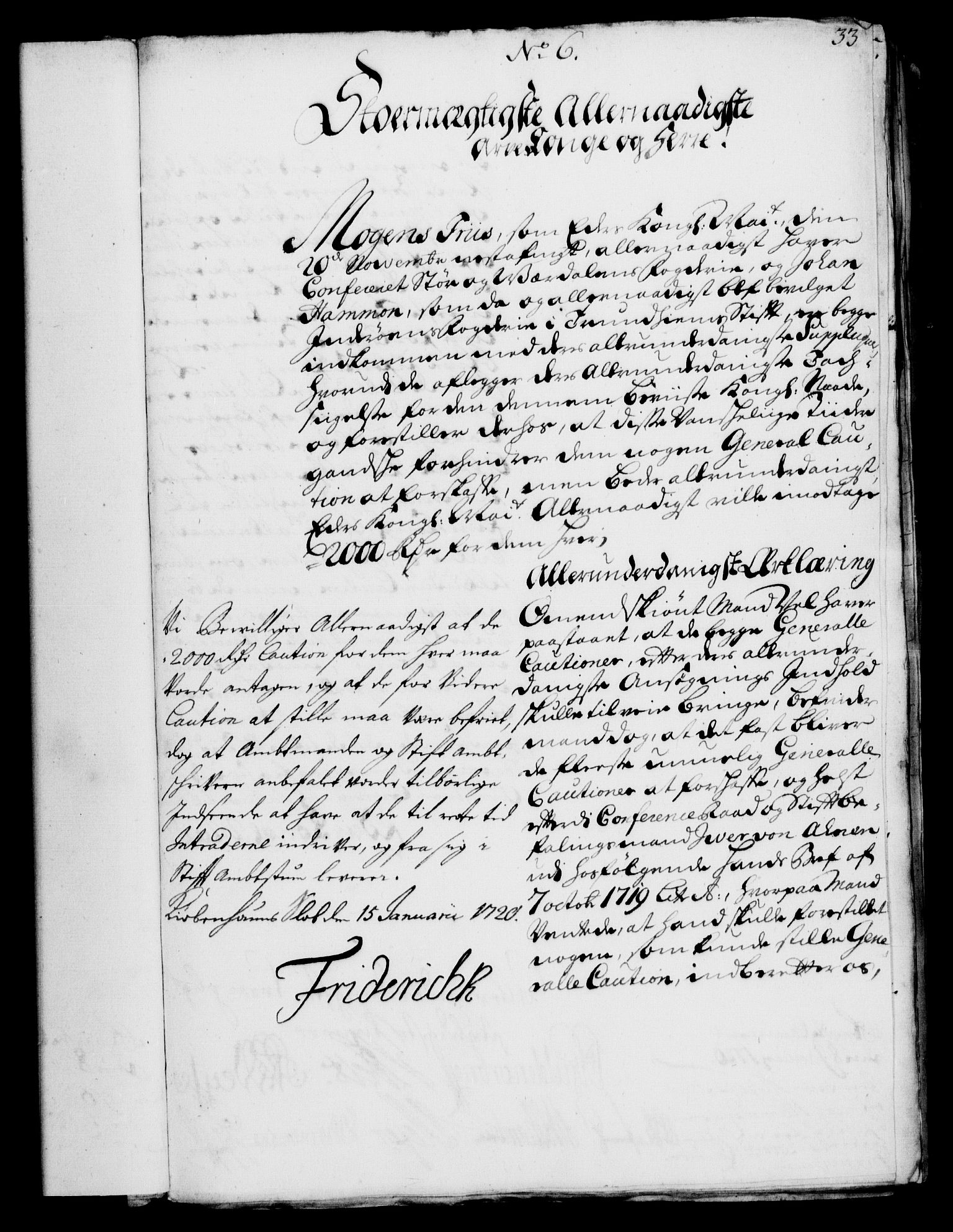 Rentekammeret, Kammerkanselliet, RA/EA-3111/G/Gf/Gfa/L0002: Norsk relasjons- og resolusjonsprotokoll (merket RK 52.2), 1720, p. 32