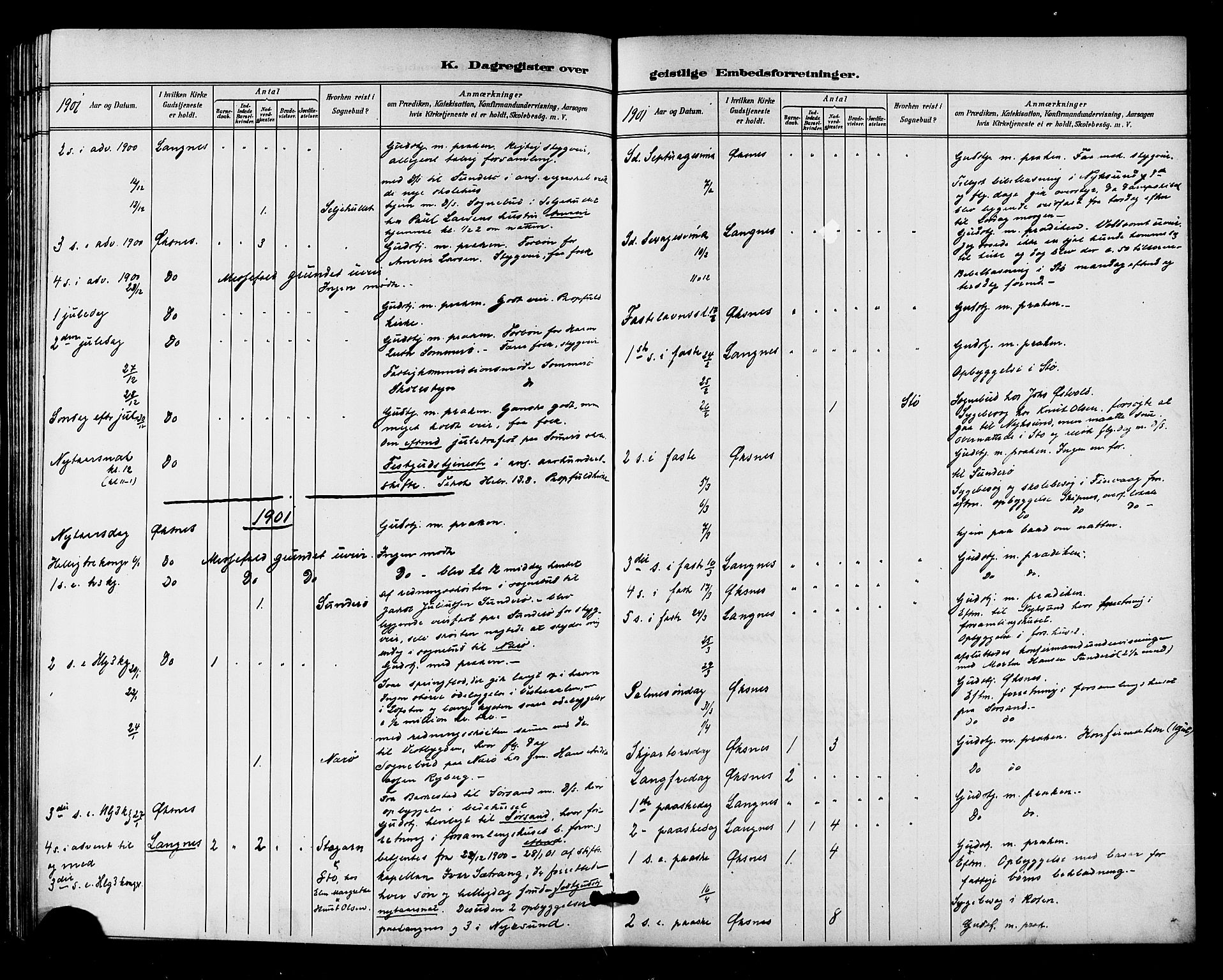 Ministerialprotokoller, klokkerbøker og fødselsregistre - Nordland, AV/SAT-A-1459/893/L1338: Parish register (official) no. 893A10, 1894-1903, p. 237b