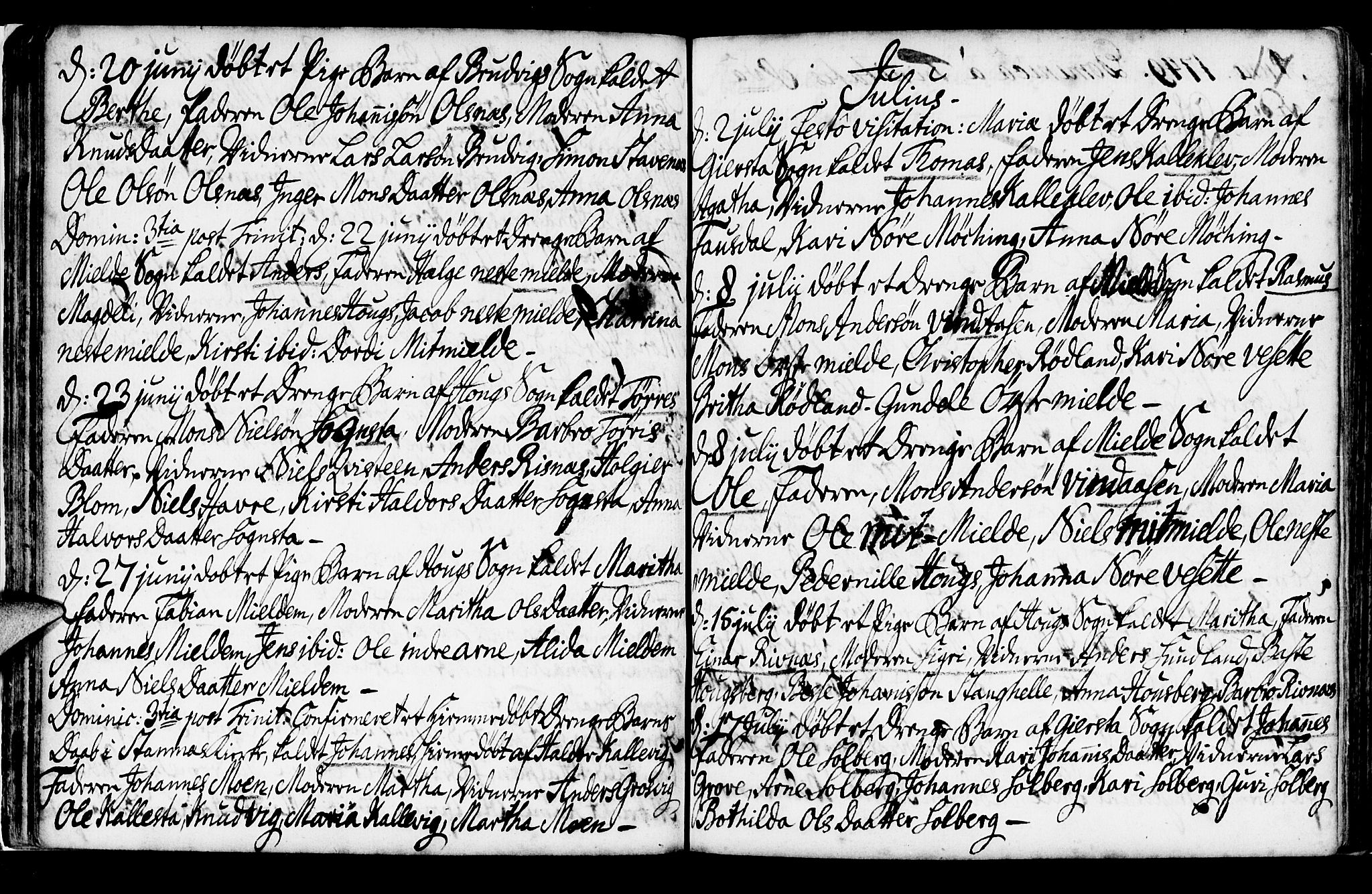Haus sokneprestembete, SAB/A-75601/H/Haa: Parish register (official) no. A 6, 1748-1758, p. 17