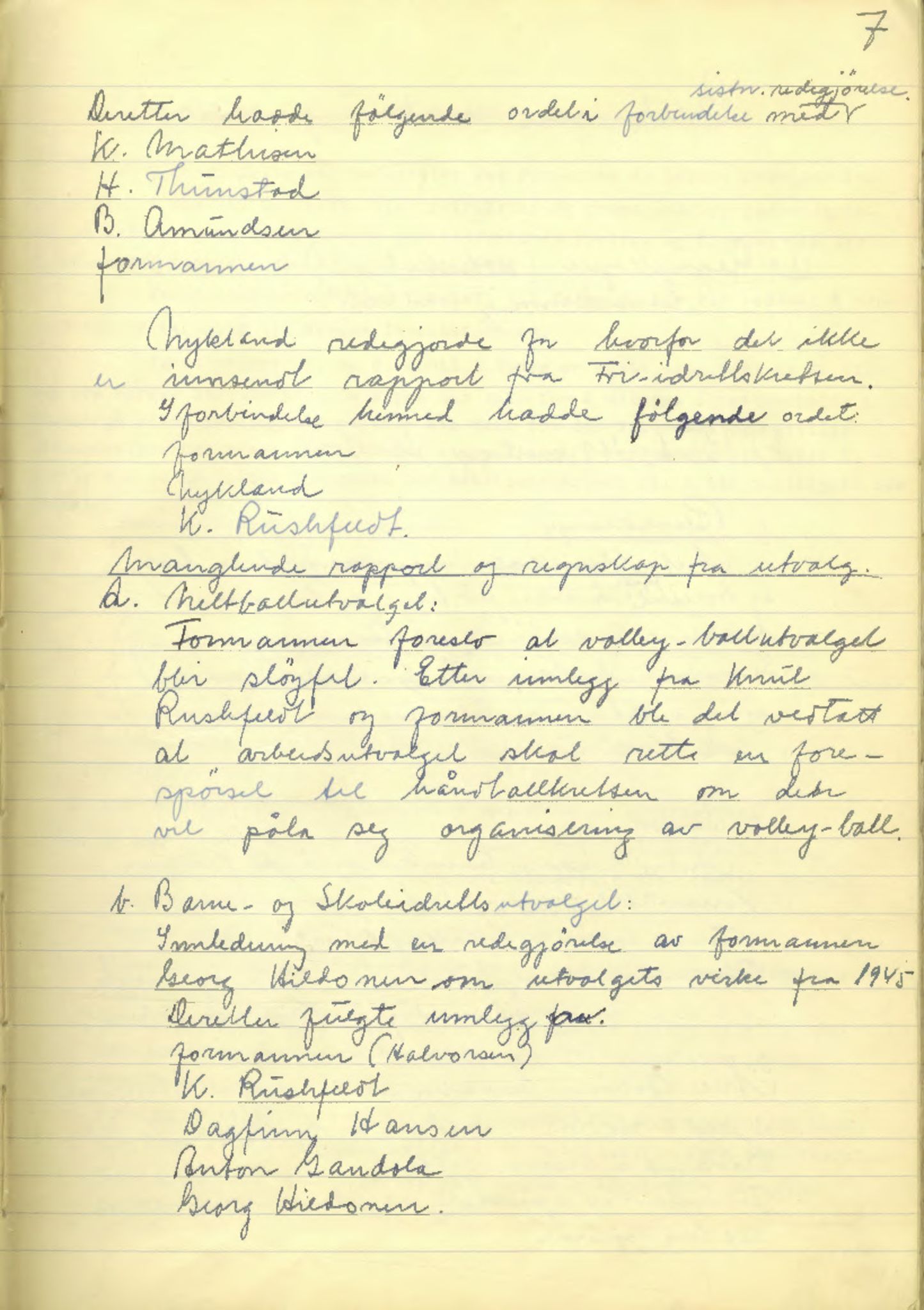 Aust-Finnmark Idrettskrets , FMFB/A-1041/A/L0002: Møteprotokoll for  styre, ting og arbeidsutvalg, 1951-1954, p. 9