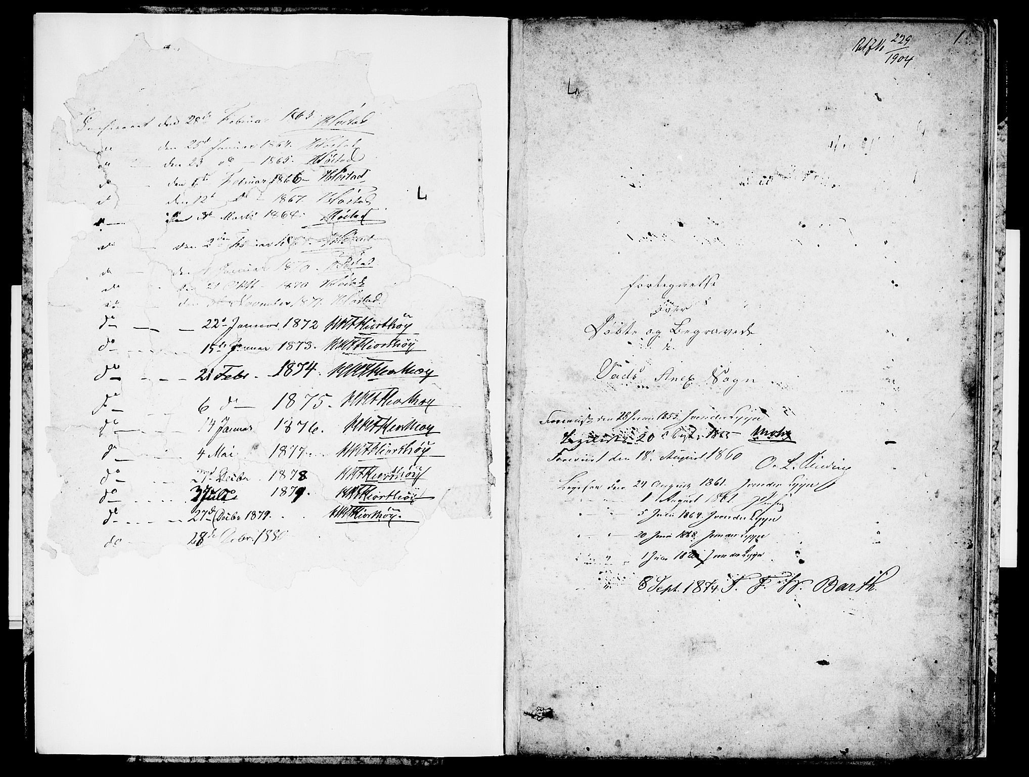 Skjold sokneprestkontor, AV/SAST-A-101847/H/Ha/Hab/L0004: Parish register (copy) no. B 4, 1852-1880, p. 1