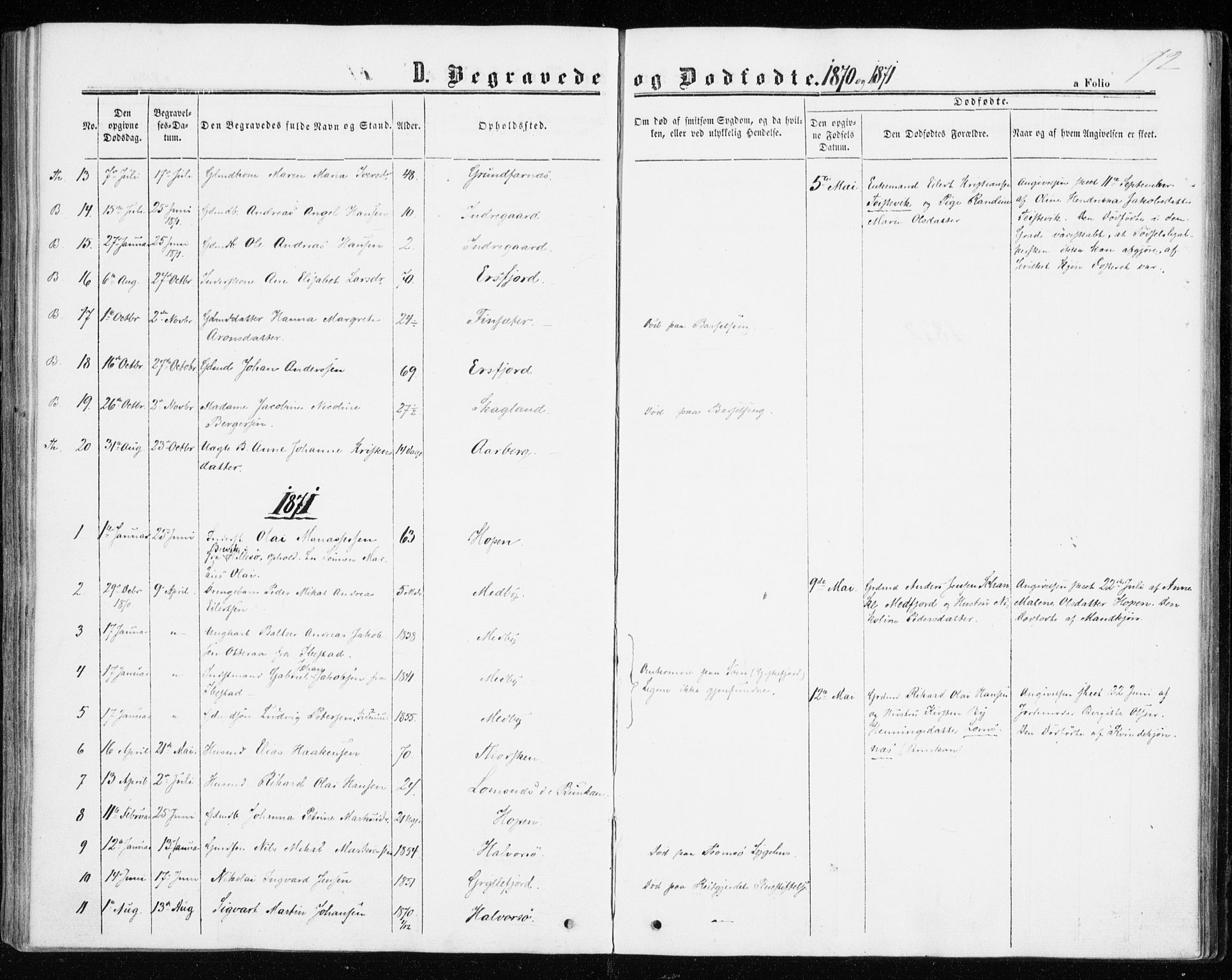 Berg sokneprestkontor, SATØ/S-1318/G/Ga/Gaa/L0002kirke: Parish register (official) no. 2, 1860-1872, p. 92