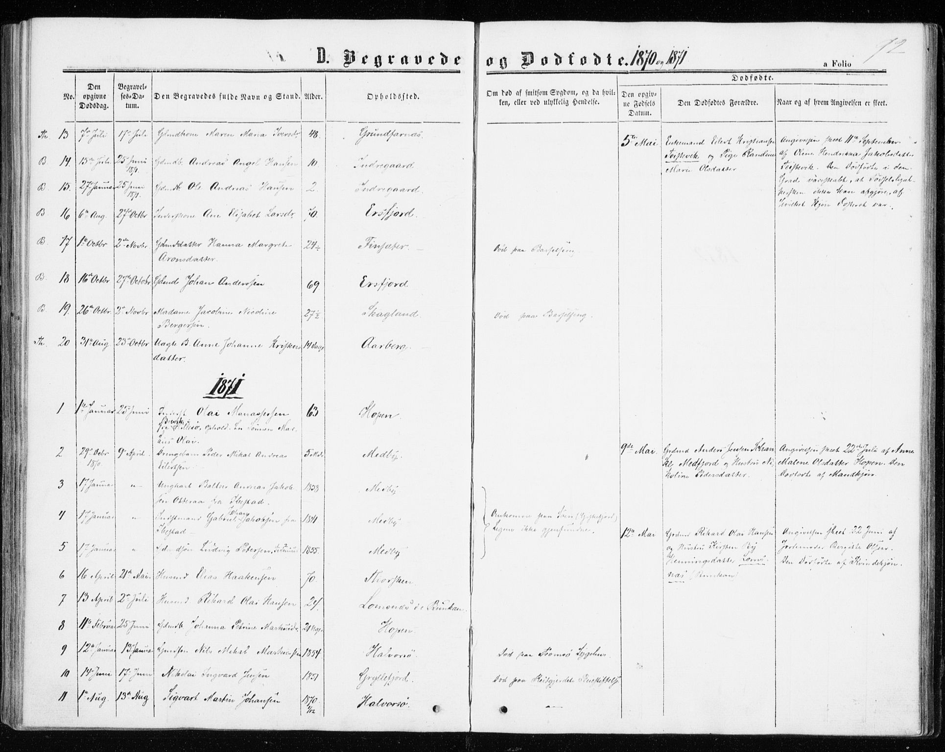 Berg sokneprestkontor, AV/SATØ-S-1318/G/Ga/Gaa/L0002kirke: Parish register (official) no. 2, 1860-1872, p. 92