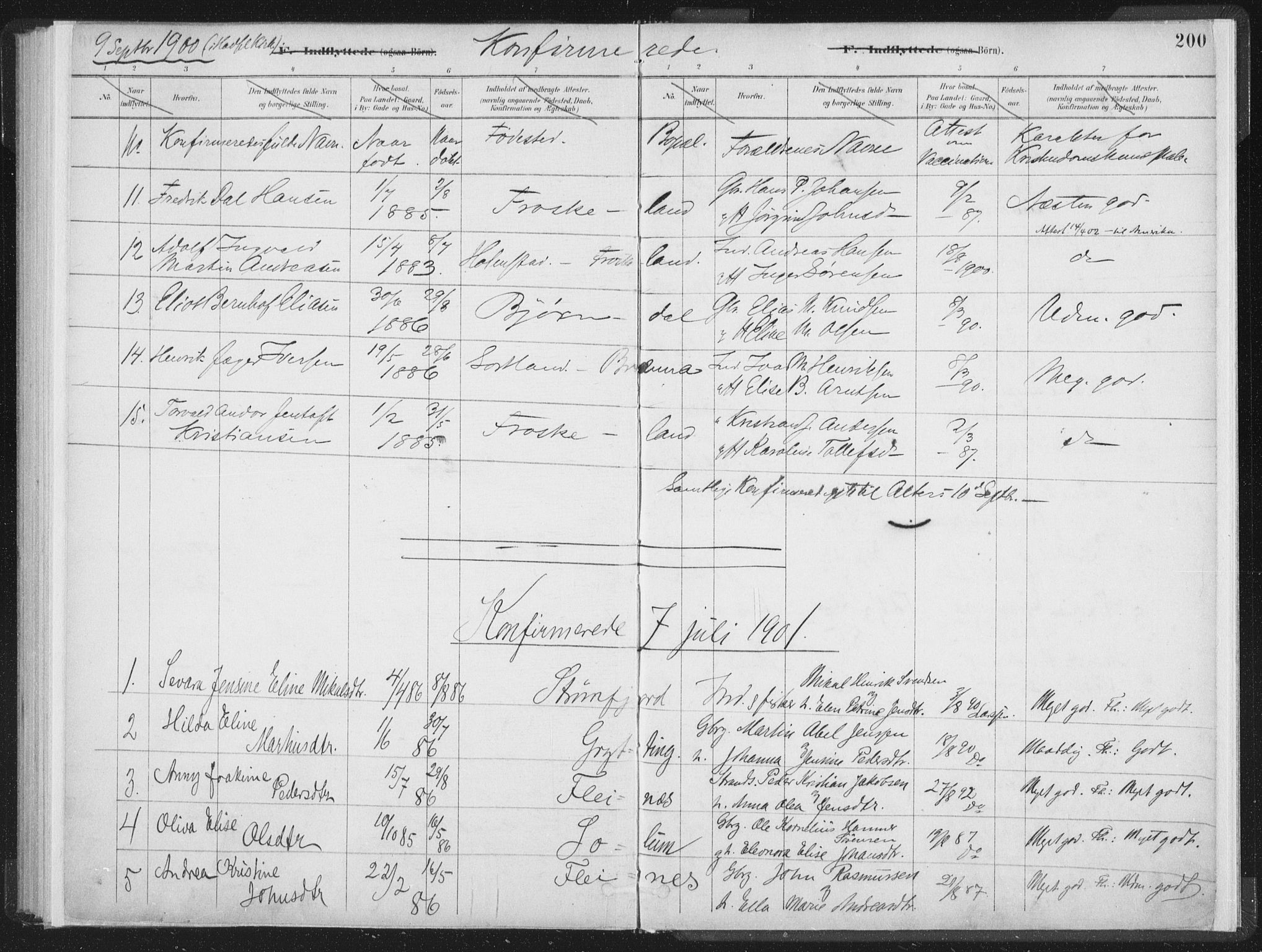 Ministerialprotokoller, klokkerbøker og fødselsregistre - Nordland, AV/SAT-A-1459/890/L1286: Parish register (official) no. 890A01, 1882-1902, p. 200